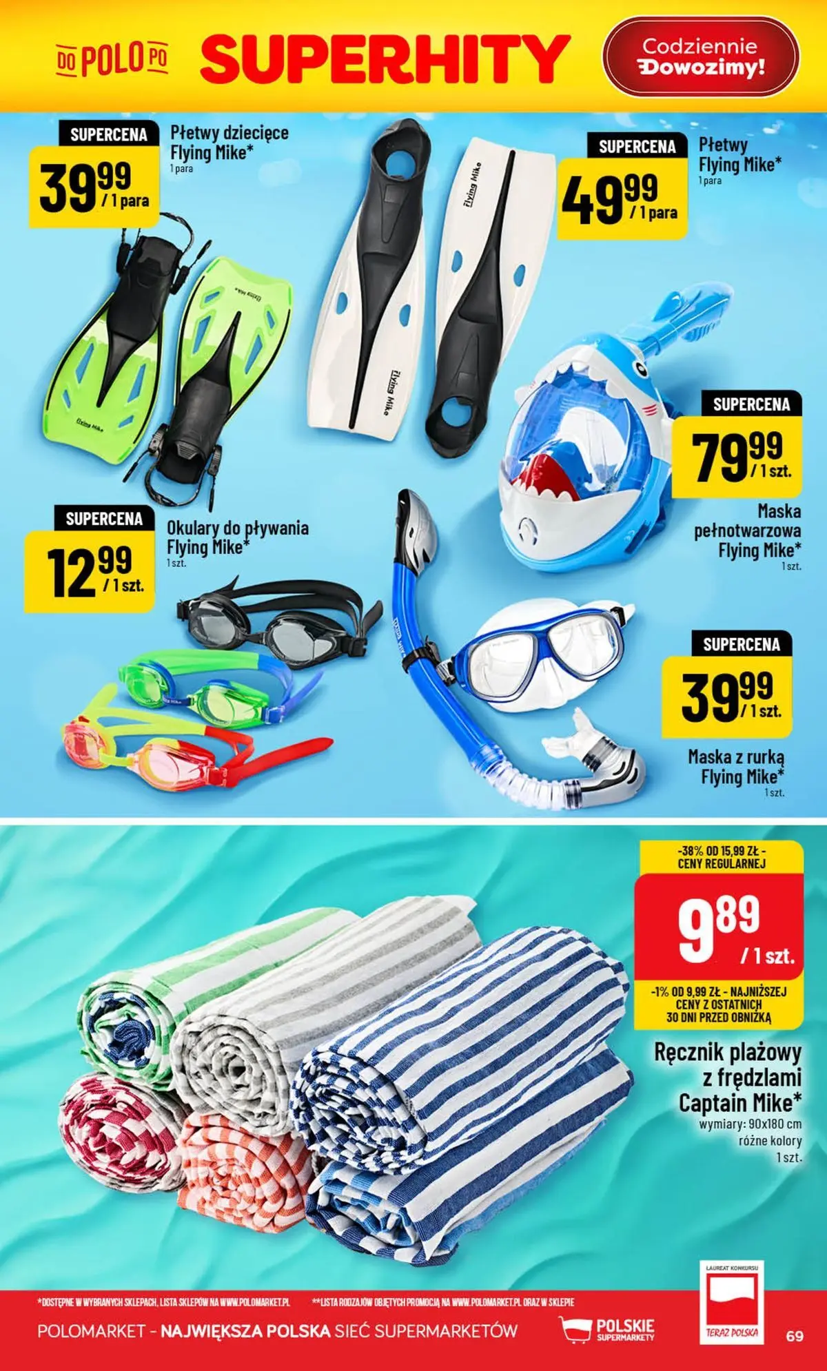Nowa POLOmarket gazetka od jutra 29.07.2026 | Strona: 69 | Produkty: Okulary, Maska