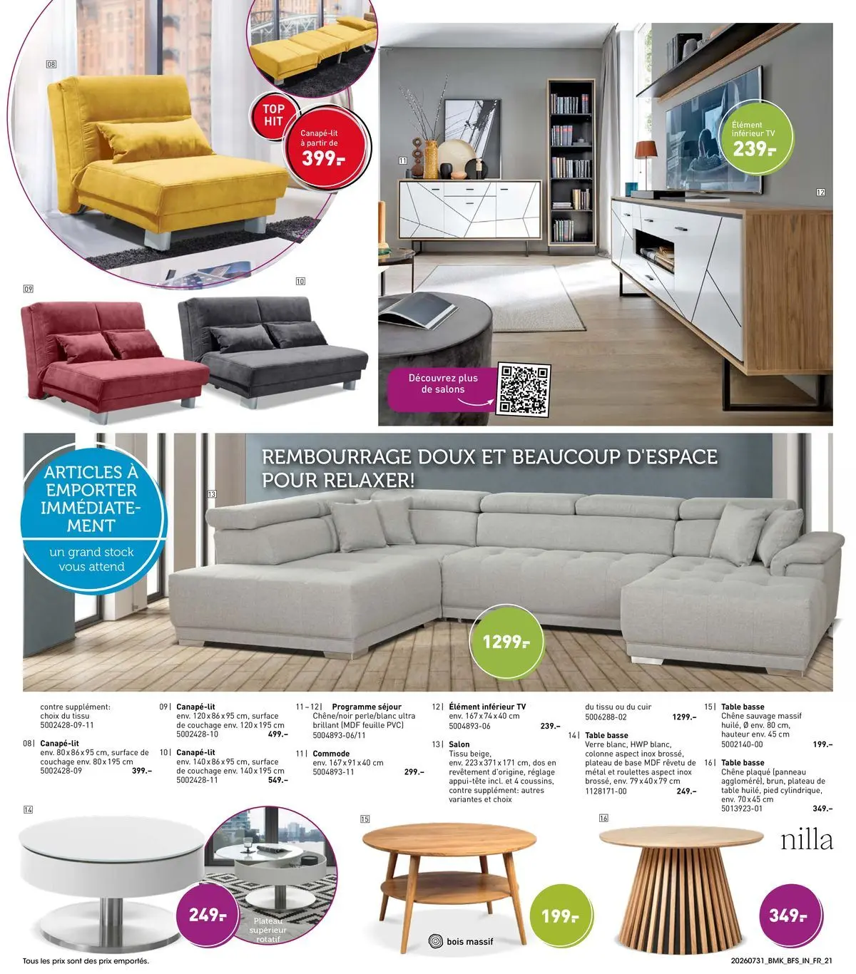Möbel Martin - Möbel Martin: Offres hebdomadaires à partir du 31/07/2026 - promo en ligne | Page: 21 | Produits: Base, Commode, Table basse, Table