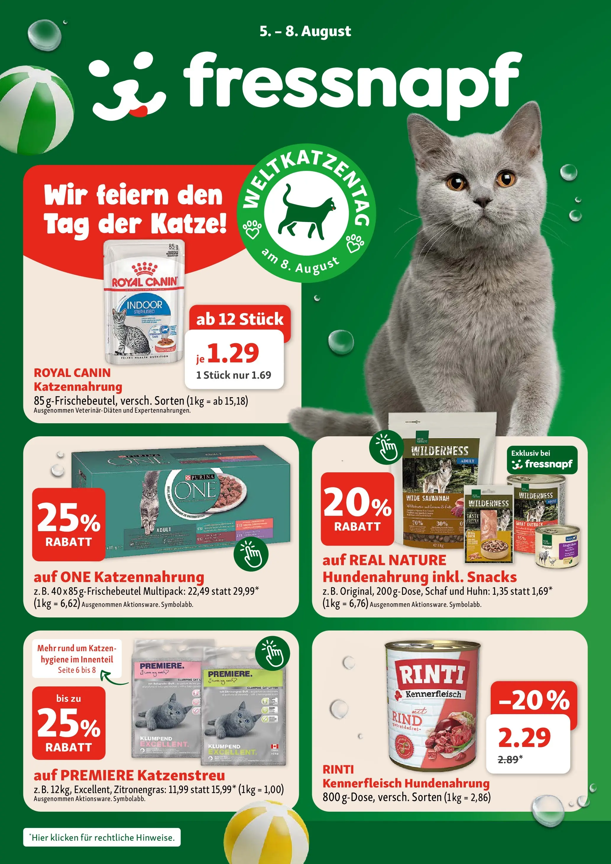 Fressnapf - Fressnapf Angebote 05.08. bis 08.08. von 05.08.2026 - Aktuelle Angebote | Seite: 1