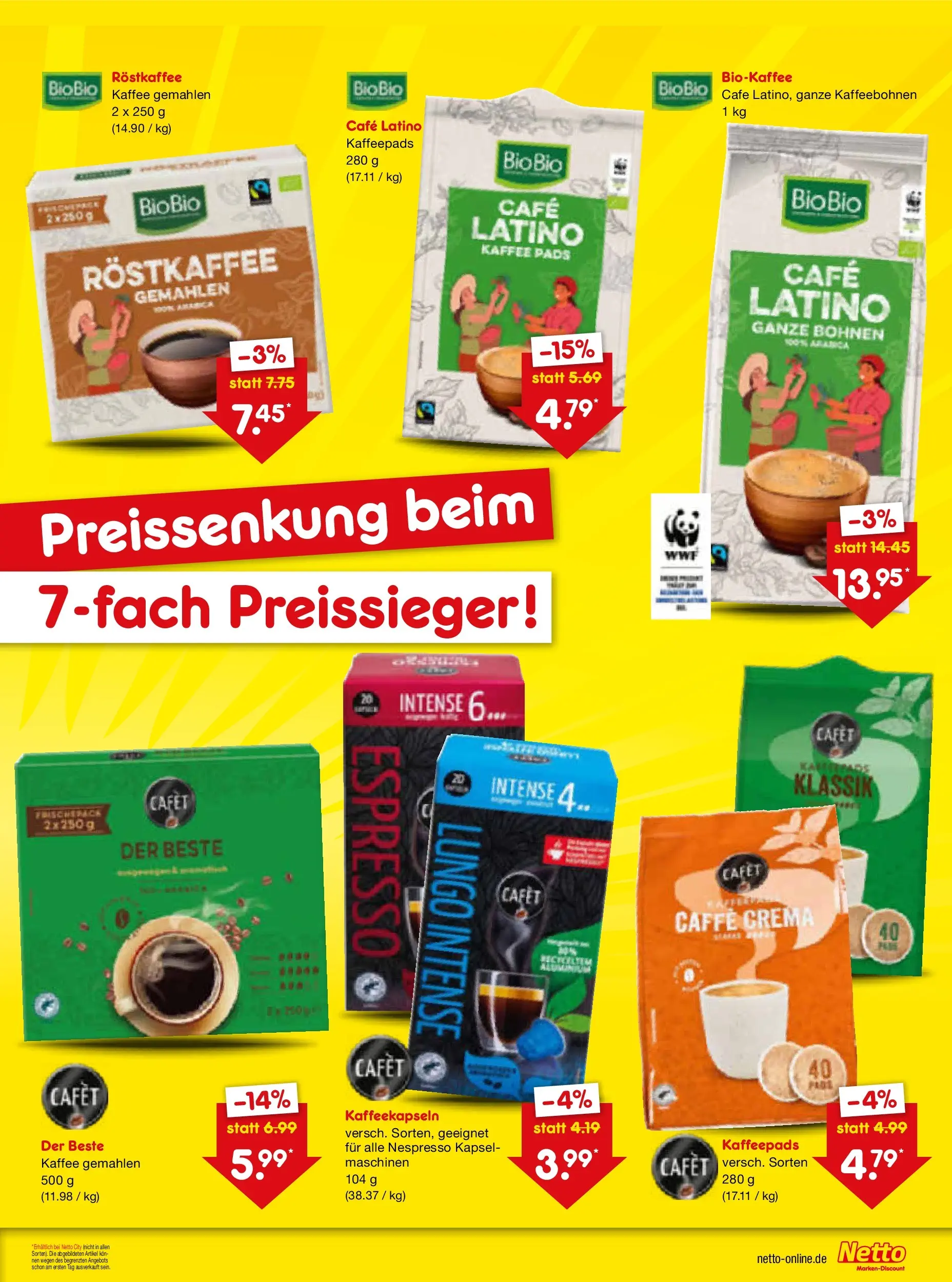 Netto Marken-Discount Prospekt München (ab 03.08.2026) » Angebote | Seite: 5 | Produkte: Kaffeepads, Kaffee