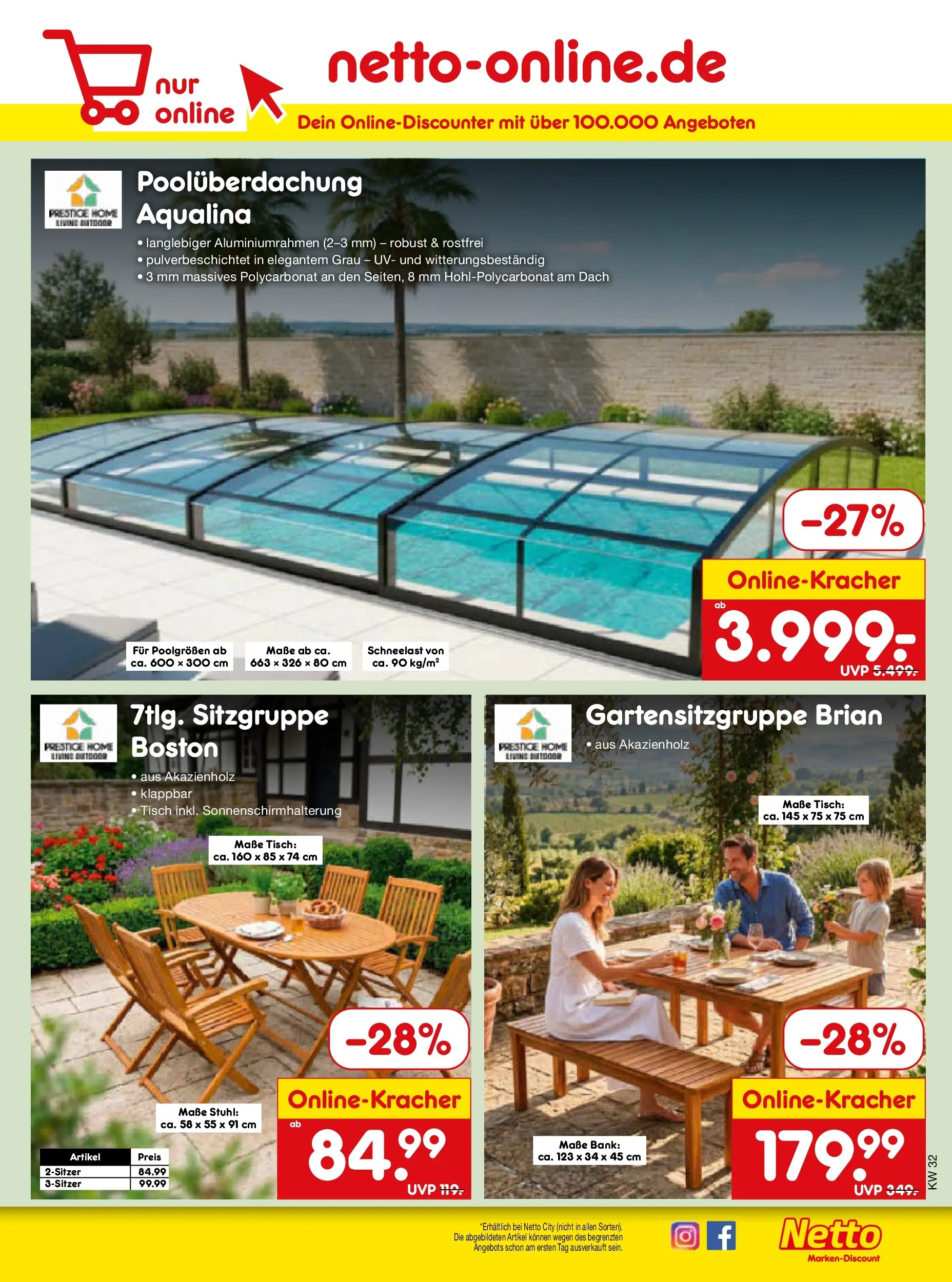 Netto Marken-Discount Prospekt München (ab 03.08.2026) » Angebote | Seite: 49 | Produkte: Tisch, Stuhl