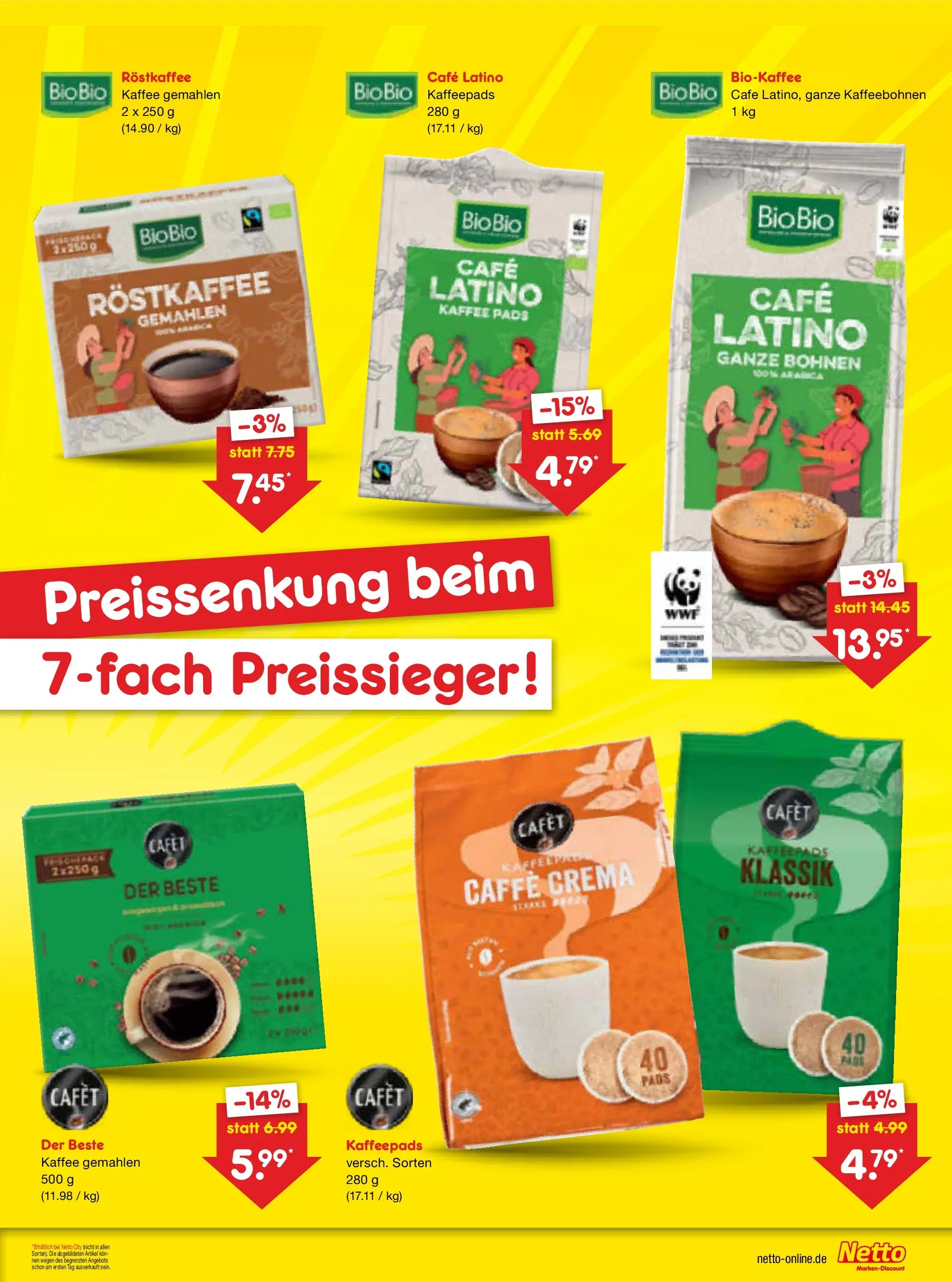 Netto Marken-Discount Prospekt Berlin-Prenzlauer Berg (ab 03.08.2026) » Angebote | Seite: 5 | Produkte: Kaffeepads, Kaffee