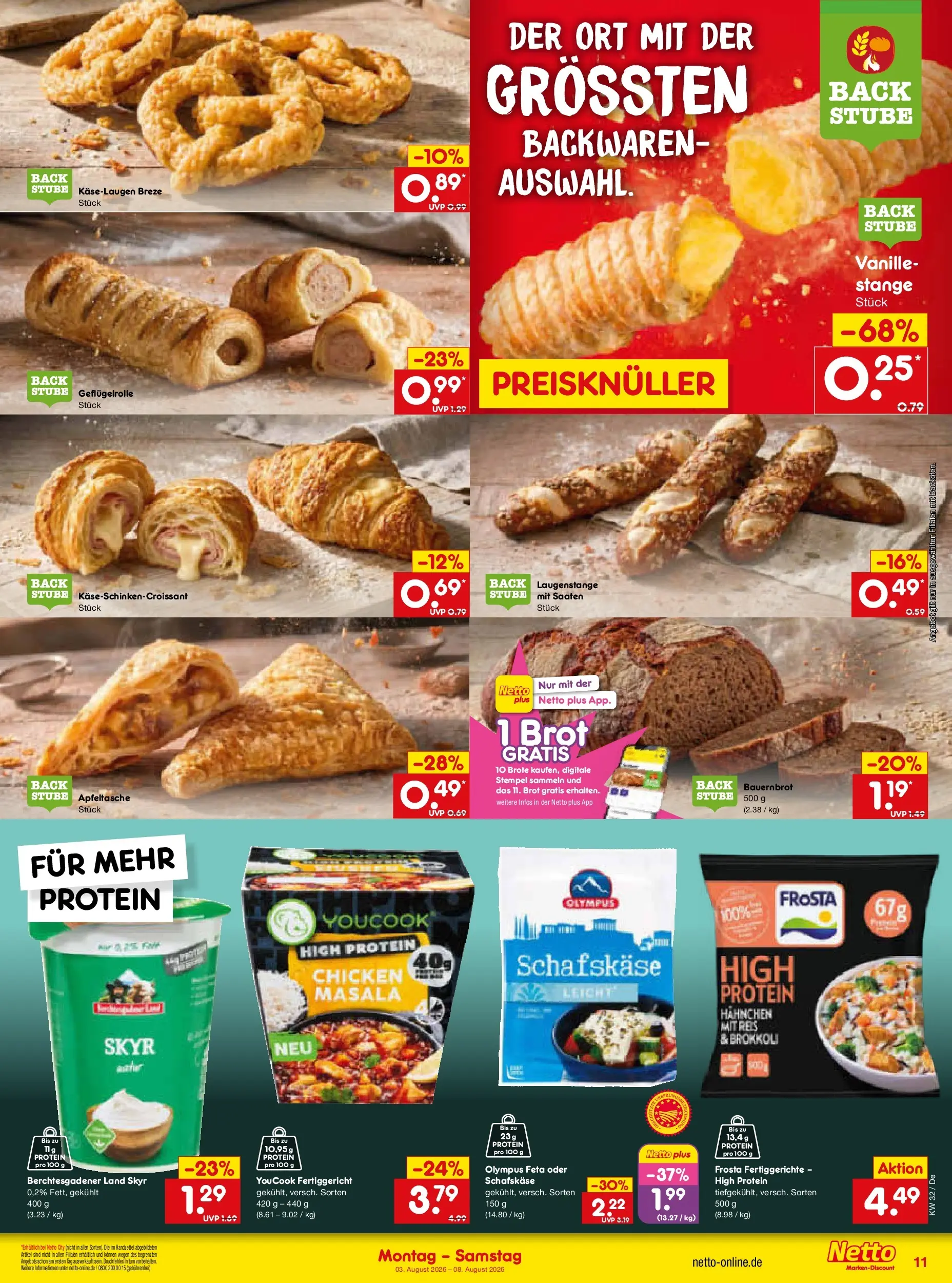 Netto Marken-Discount Prospekt Stuttgart (ab 03.08.2026) » Angebote | Seite: 21 | Produkte: Feta, Fertiggerichte, Reis, Schafskase
