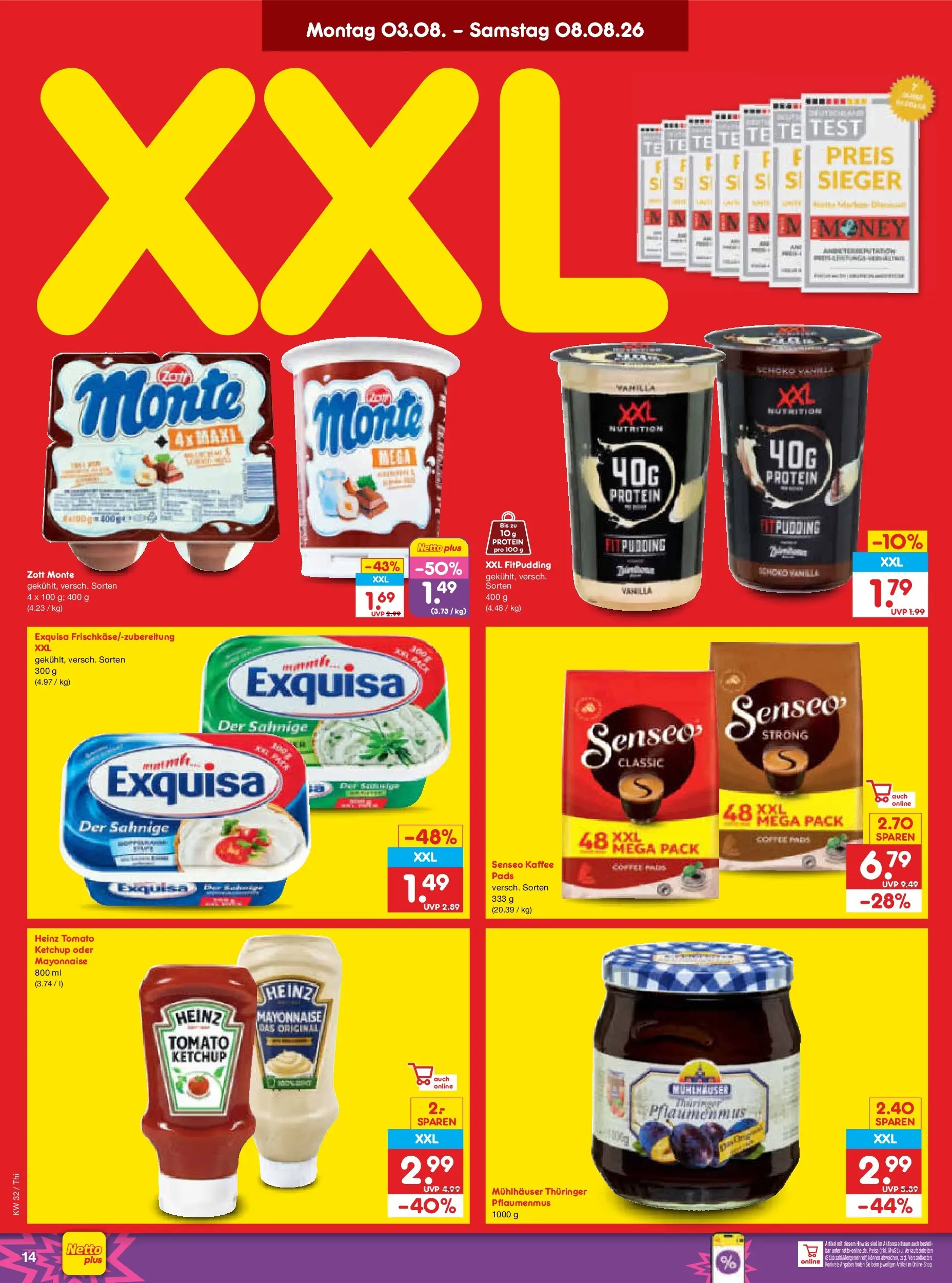 Netto Marken-Discount Prospekt Thiendorf (ab 03.08.2026) » Angebote | Seite: 28 | Produkte: Senseo, Kaffee, Pudding, Ketchup