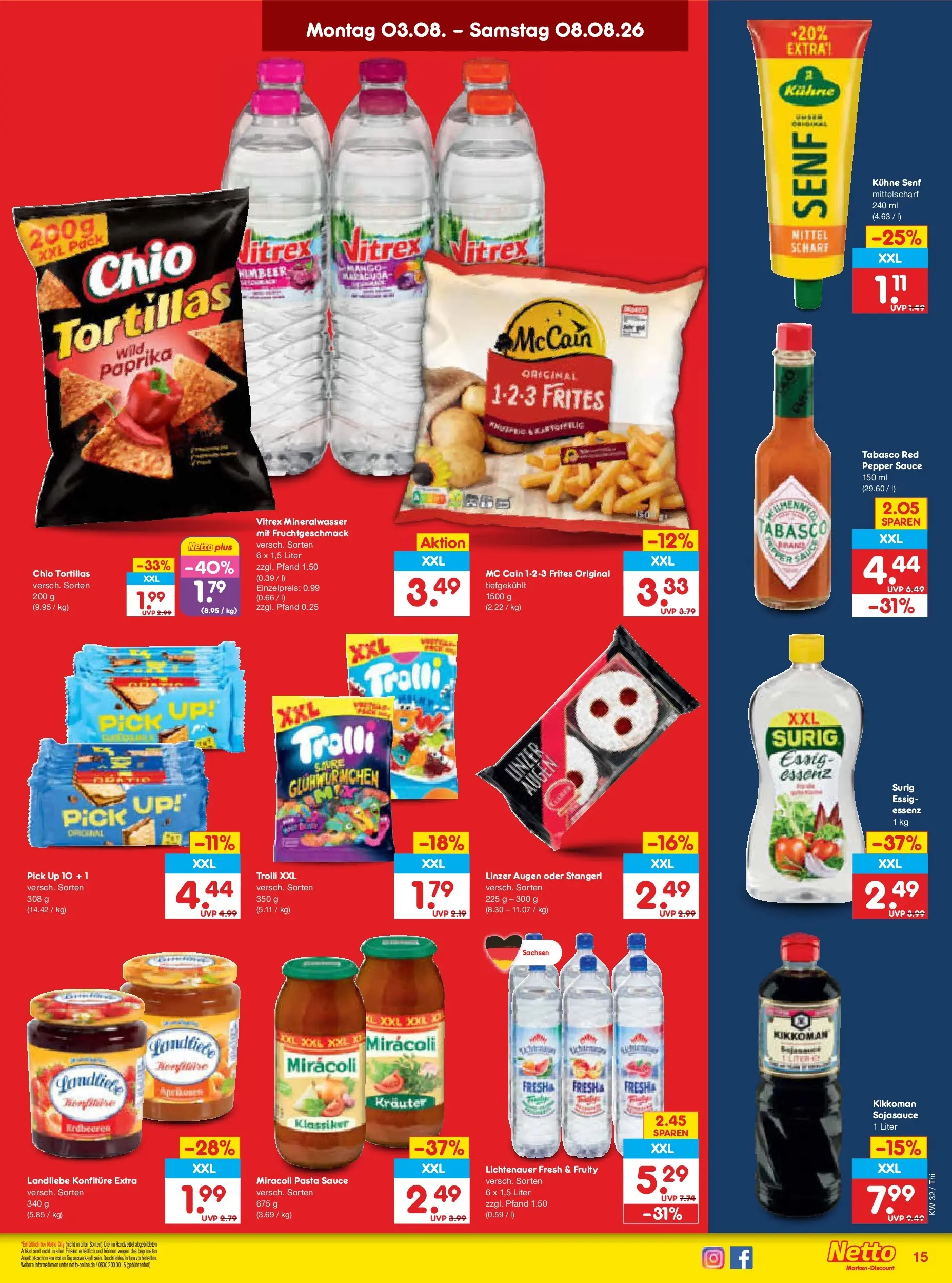 Netto Marken-Discount Prospekt Thiendorf (ab 03.08.2026) » Angebote | Seite: 29 | Produkte: McCain, Mango, Pasta, Erdbeeren