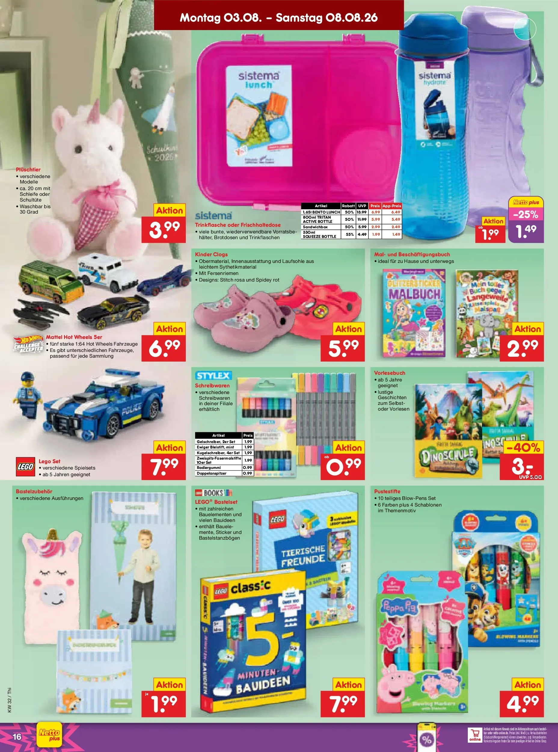 Netto Marken-Discount Prospekt Thiendorf (ab 03.08.2026) » Angebote | Seite: 32