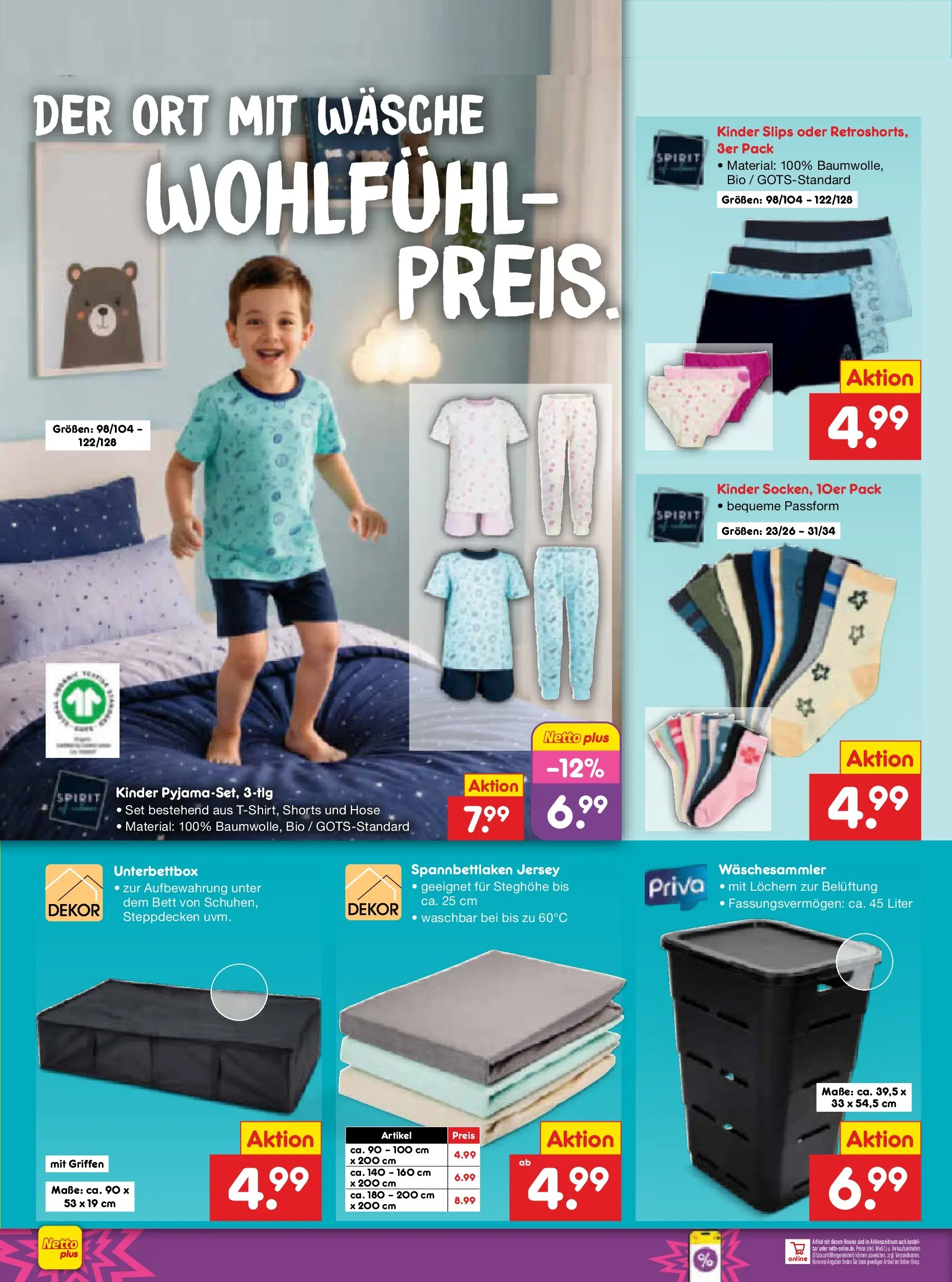 Netto Marken-Discount Prospekt München (ab 03.08.2026) » Angebote | Seite: 35 | Produkte: Bett, Hose