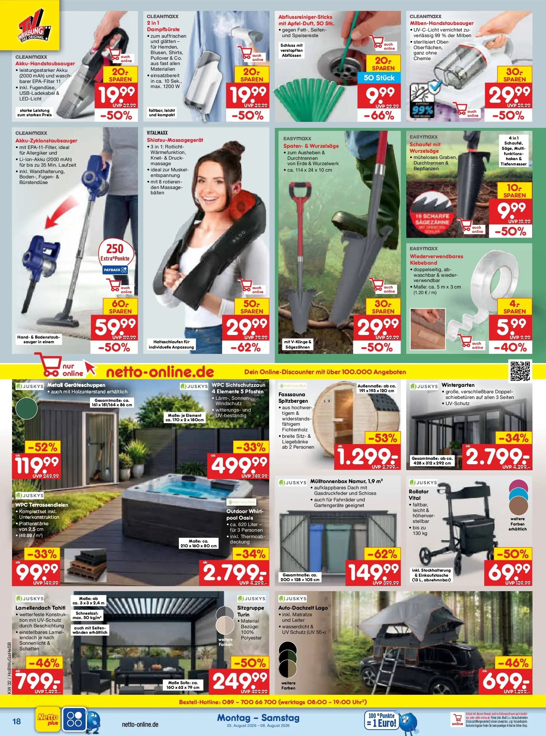Netto Marken-Discount Prospekt Bielefeld (ab 03.08.2026) » Angebote | Seite: 34 | Produkte: Matratze, Sofa, Pullover, Uhr