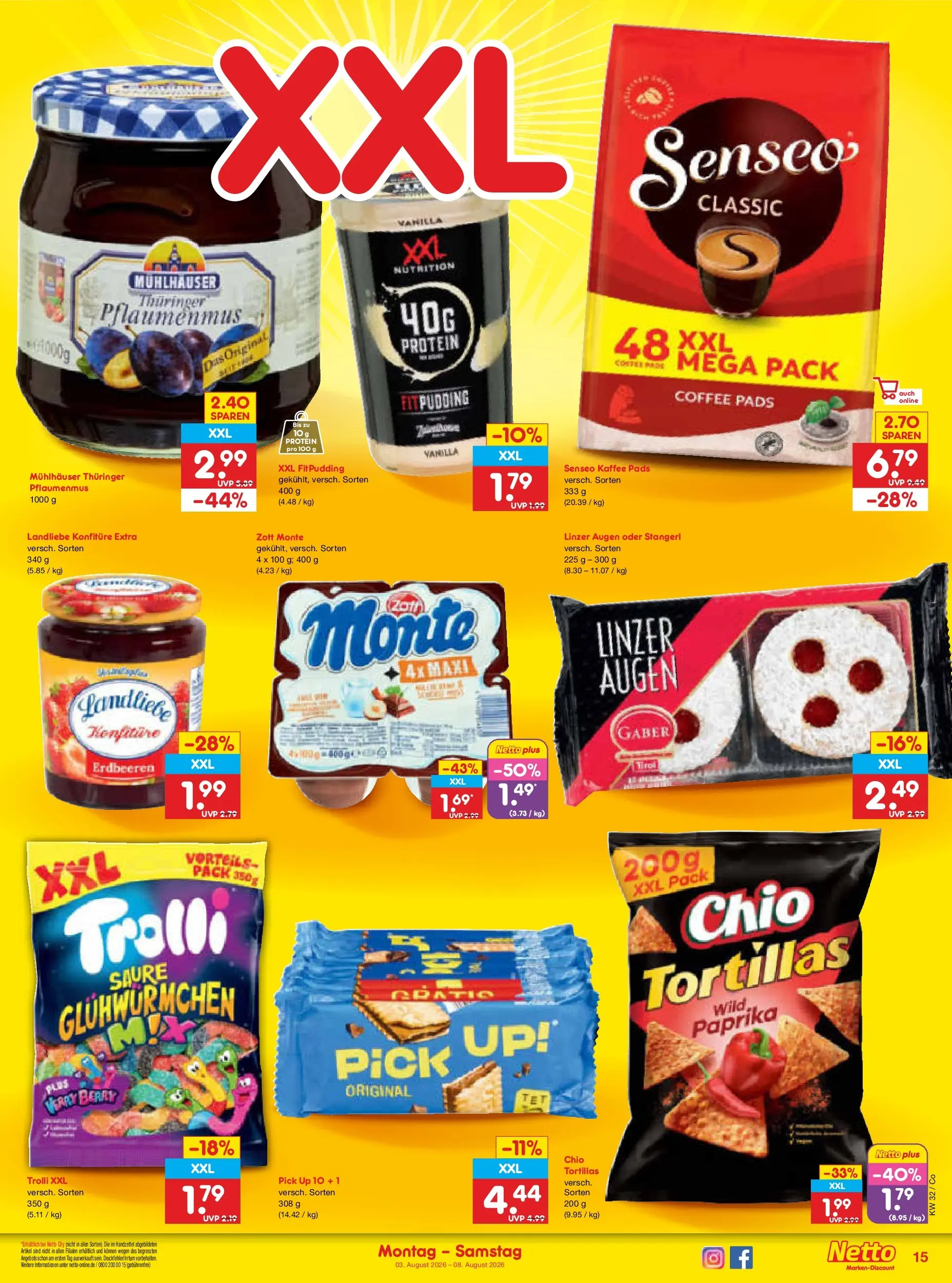 Netto Marken-Discount Prospekt Leipzig (ab 03.08.2026) » Angebote | Seite: 29 | Produkte: Senseo, Kaffee, Paprika, Erdbeeren