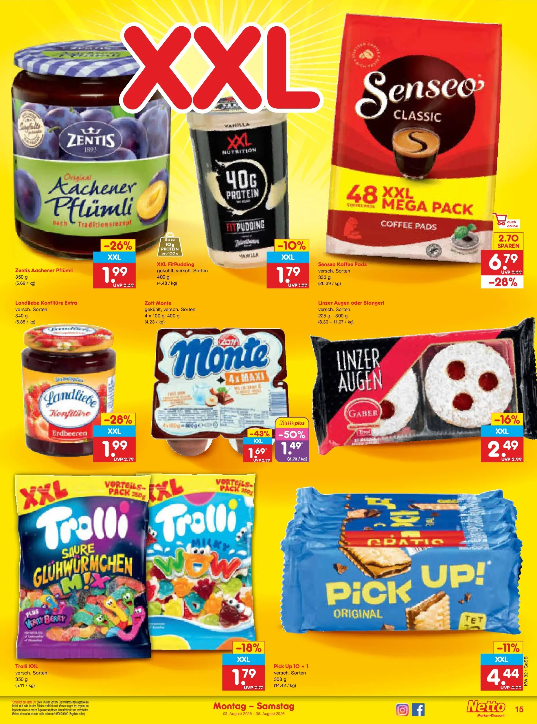 Netto Marken-Discount Prospekt Oldenburg (ab 03.08.2026) » Angebote | Seite: 29 | Produkte: Senseo, Kaffee, Erdbeeren