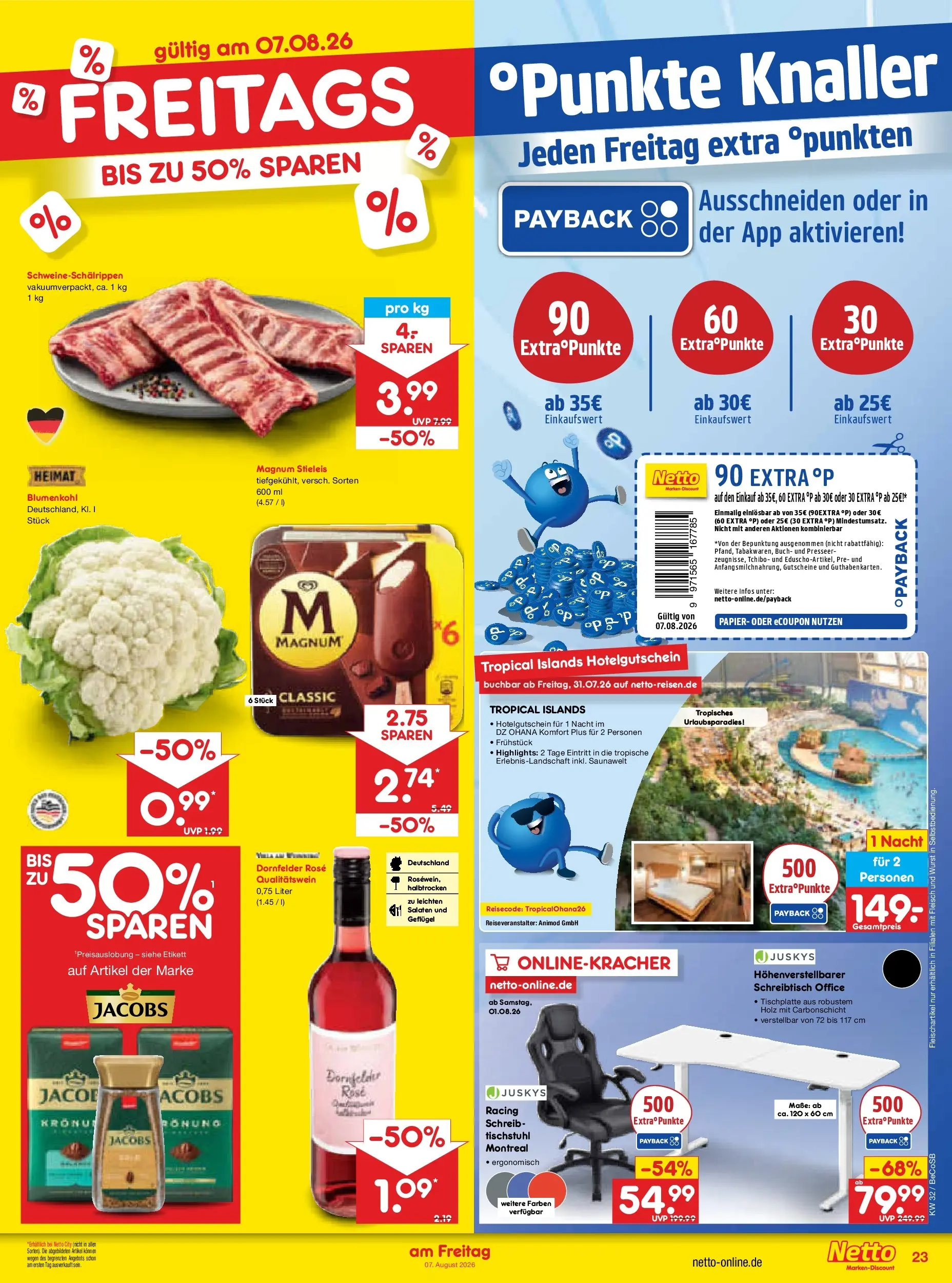 Netto Marken-Discount Prospekt Berlin-Prenzlauer Berg (ab 03.08.2026) » Angebote | Seite: 41 | Produkte: Wurst, Blumenkohl, Fleisch