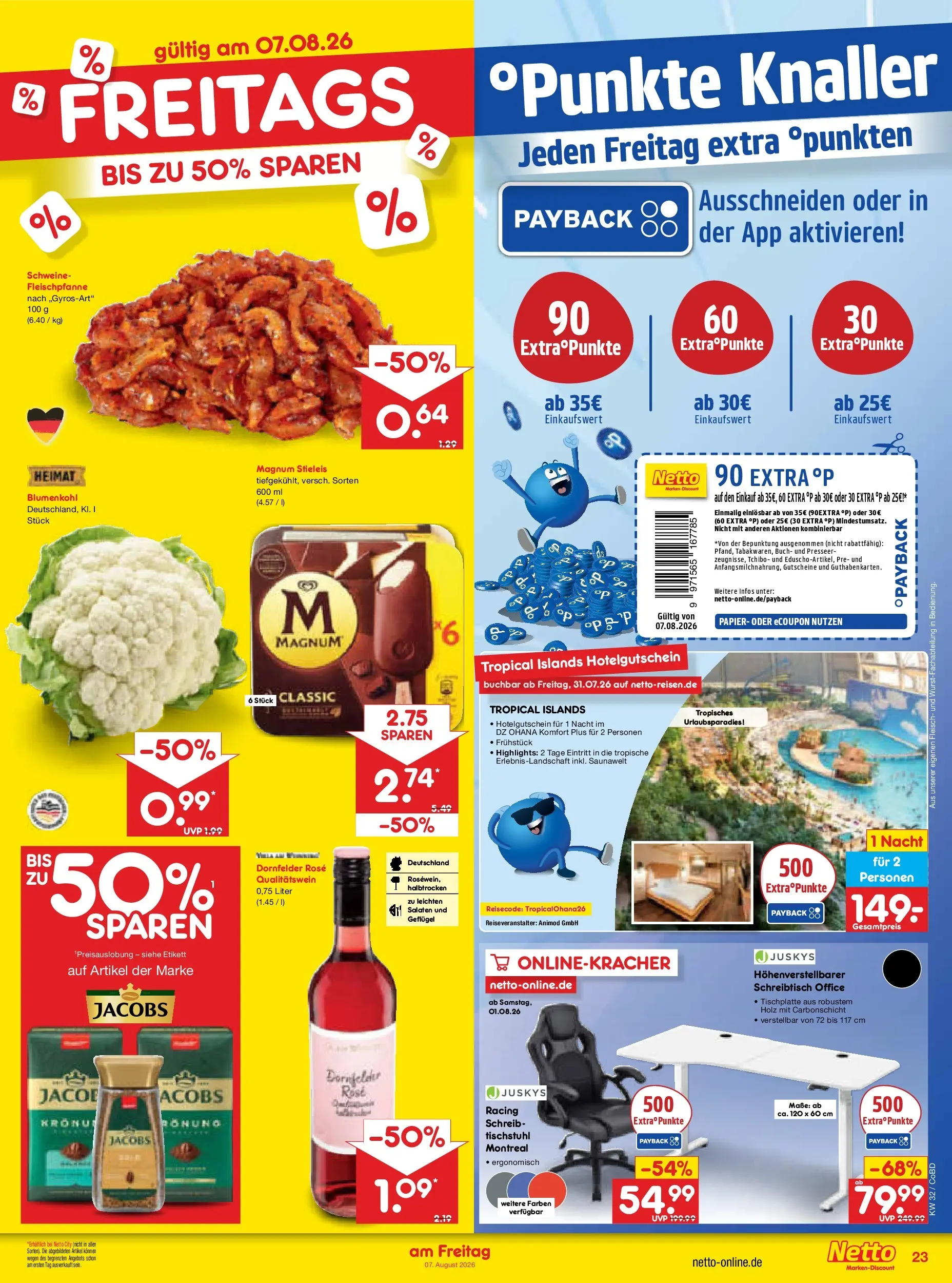 Netto Marken-Discount Prospekt Delitzsch (ab 03.08.2026) » Angebote | Seite: 41 | Produkte: Blumenkohl, Fleisch