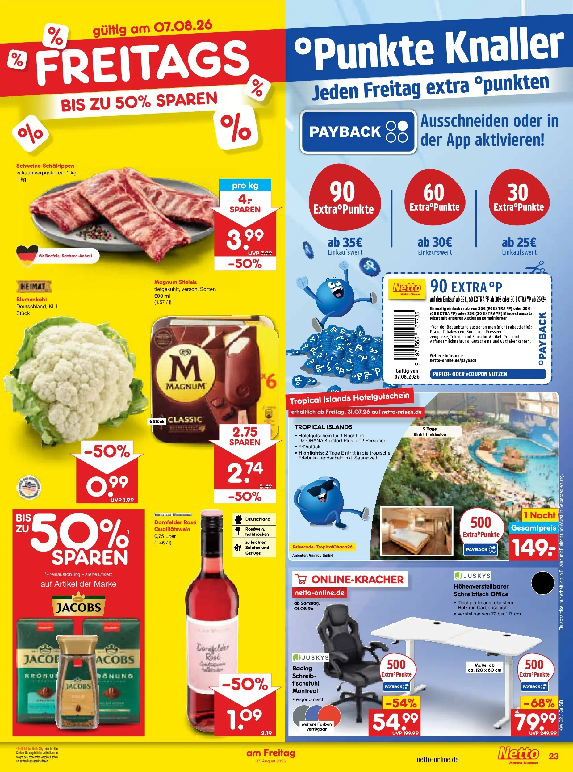 Netto Marken-Discount Prospekt Machern (ab 03.08.2026) » Angebote | Seite: 41 | Produkte: Wurst, Blumenkohl, Fleisch