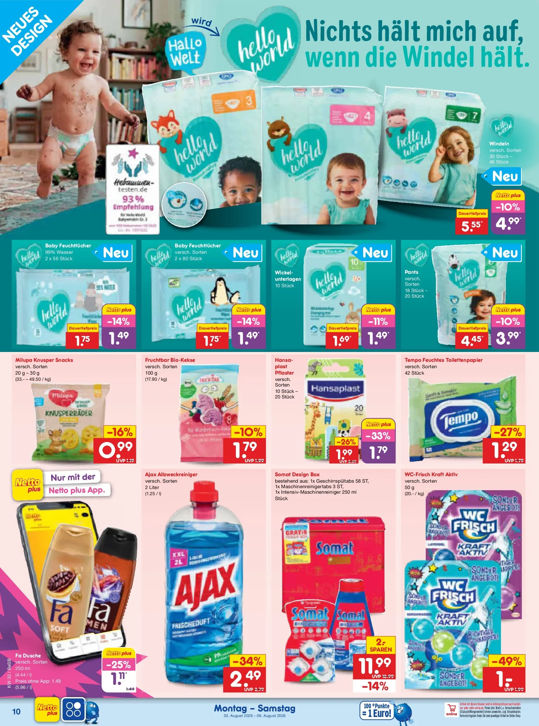Netto Marken-Discount Prospekt Berlin-Prenzlauer Berg (ab 03.08.2026) » Angebote | Seite: 20 | Produkte: Box, Dusche, Tempo, Feuchtes Toilettenpapier
