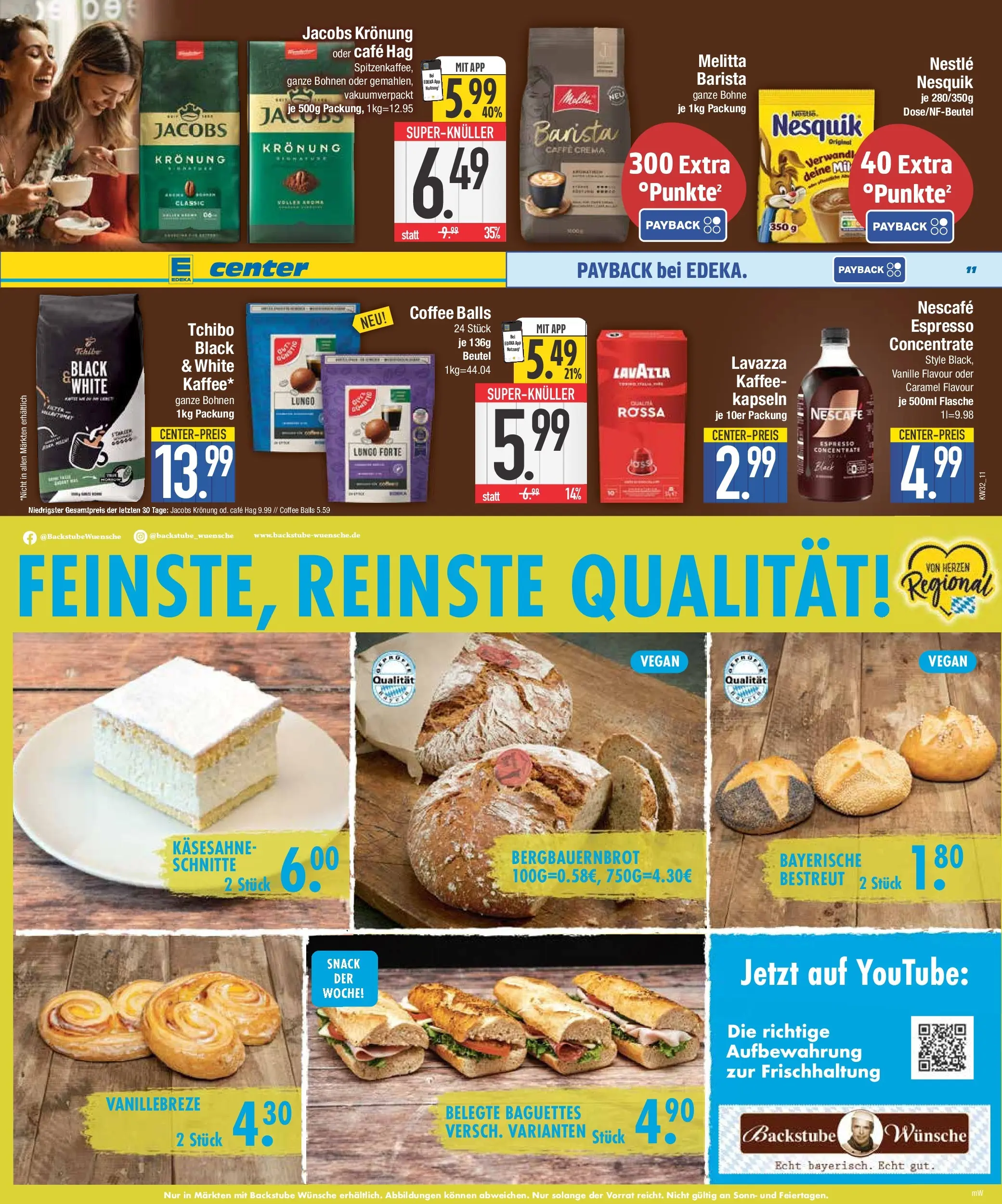E center Prospekt Bad Reichenhall (ab 03.08.2026) zum Blättern | Seite: 11 | Produkte: Lavazza, Nescafe, Nesquik, Kaffee