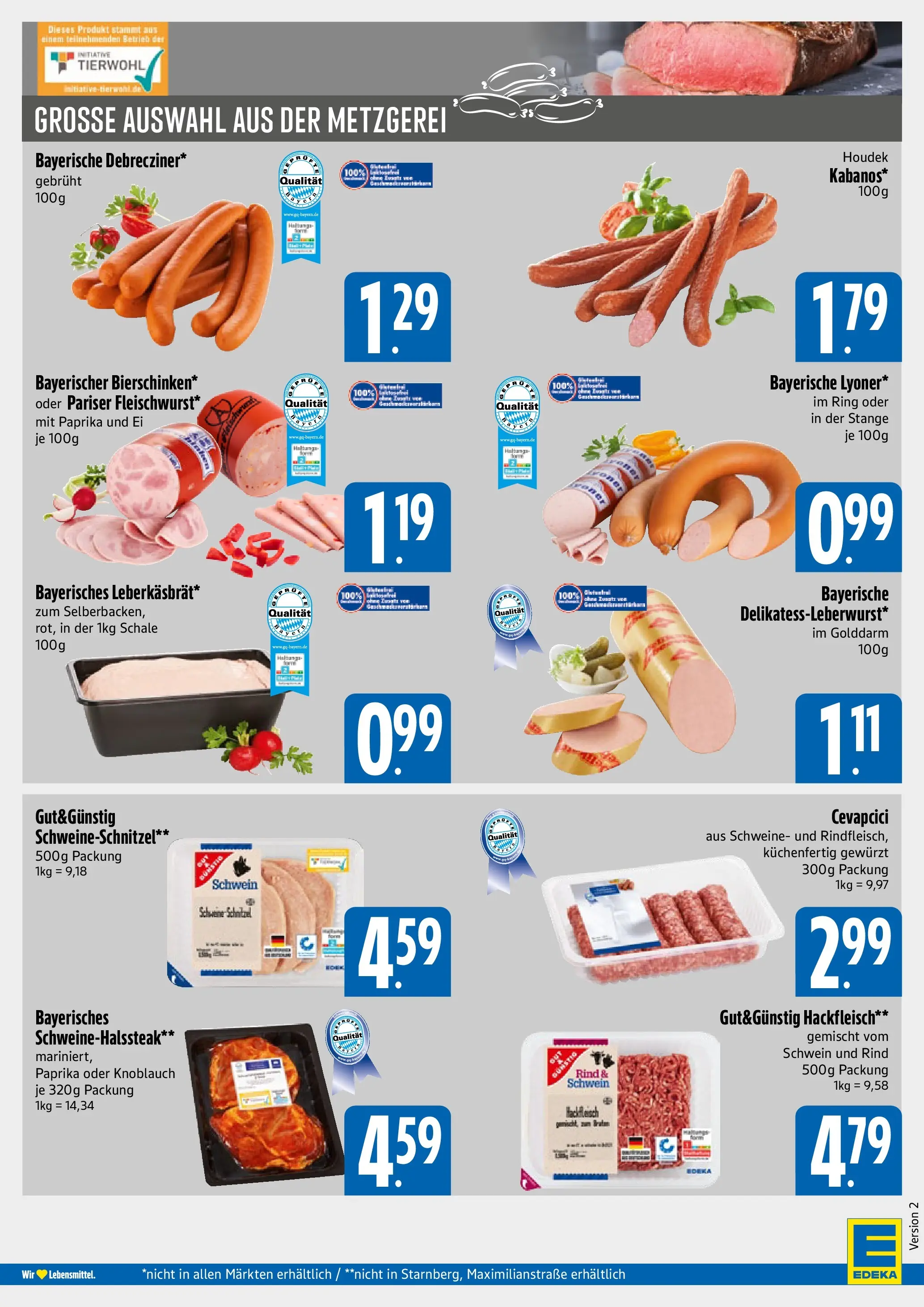 Angebote - E xpress: Wochenangebote (ab 03.08.2026) zum Blättern | Seite: 4 | Produkte: Cevapcici, Schnitzel, Paprika, Hackfleisch