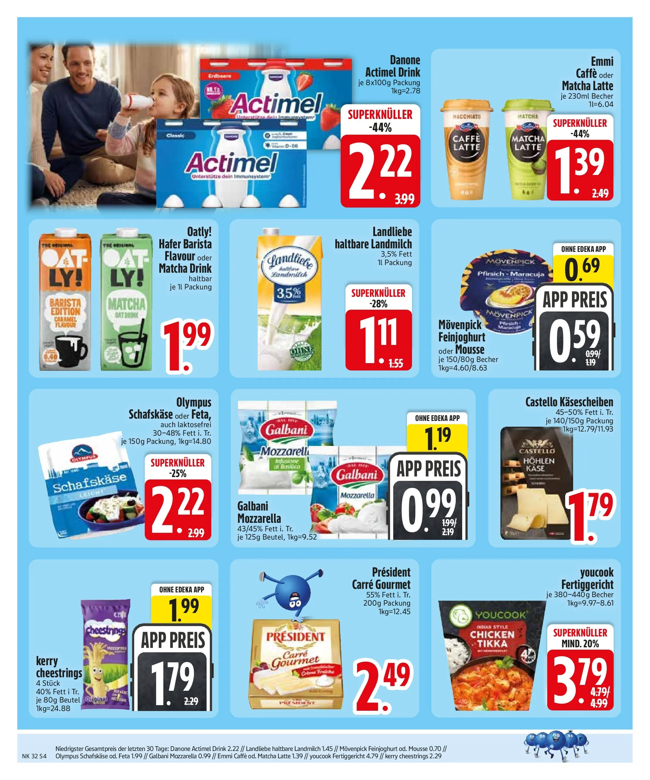 Edeka Prospekt Wackersdorf (ab 03.08.2026) » Angebote Online | Seite: 6 | Produkte: Käse, Mozzarella, Pfirsich, Schafskase
