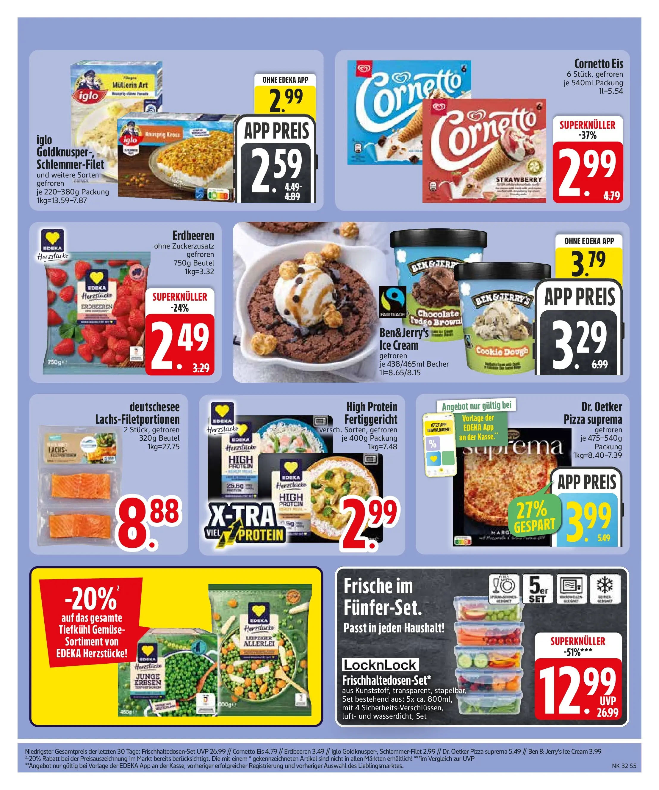 Edeka Prospekt Wackersdorf (ab 03.08.2026) » Angebote Online | Seite: 7 | Produkte: Lachs, Gemüse, Pizza, Erdbeeren