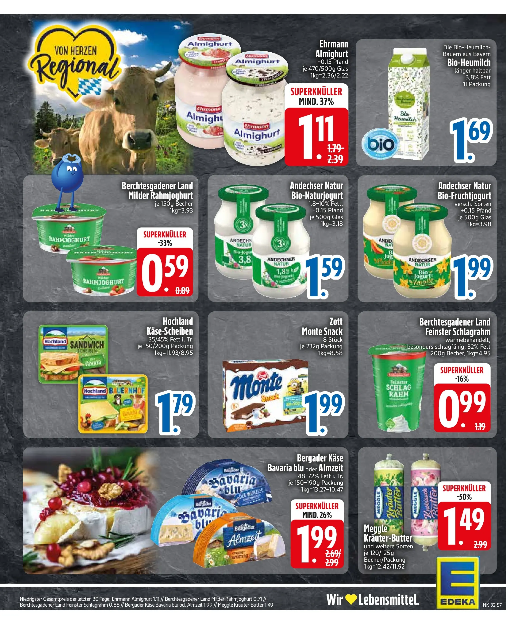 Edeka Prospekt Wackersdorf (ab 03.08.2026) » Angebote Online | Seite: 9 | Produkte: Gouda, Kräuterbutter, Knoblauch, Blush