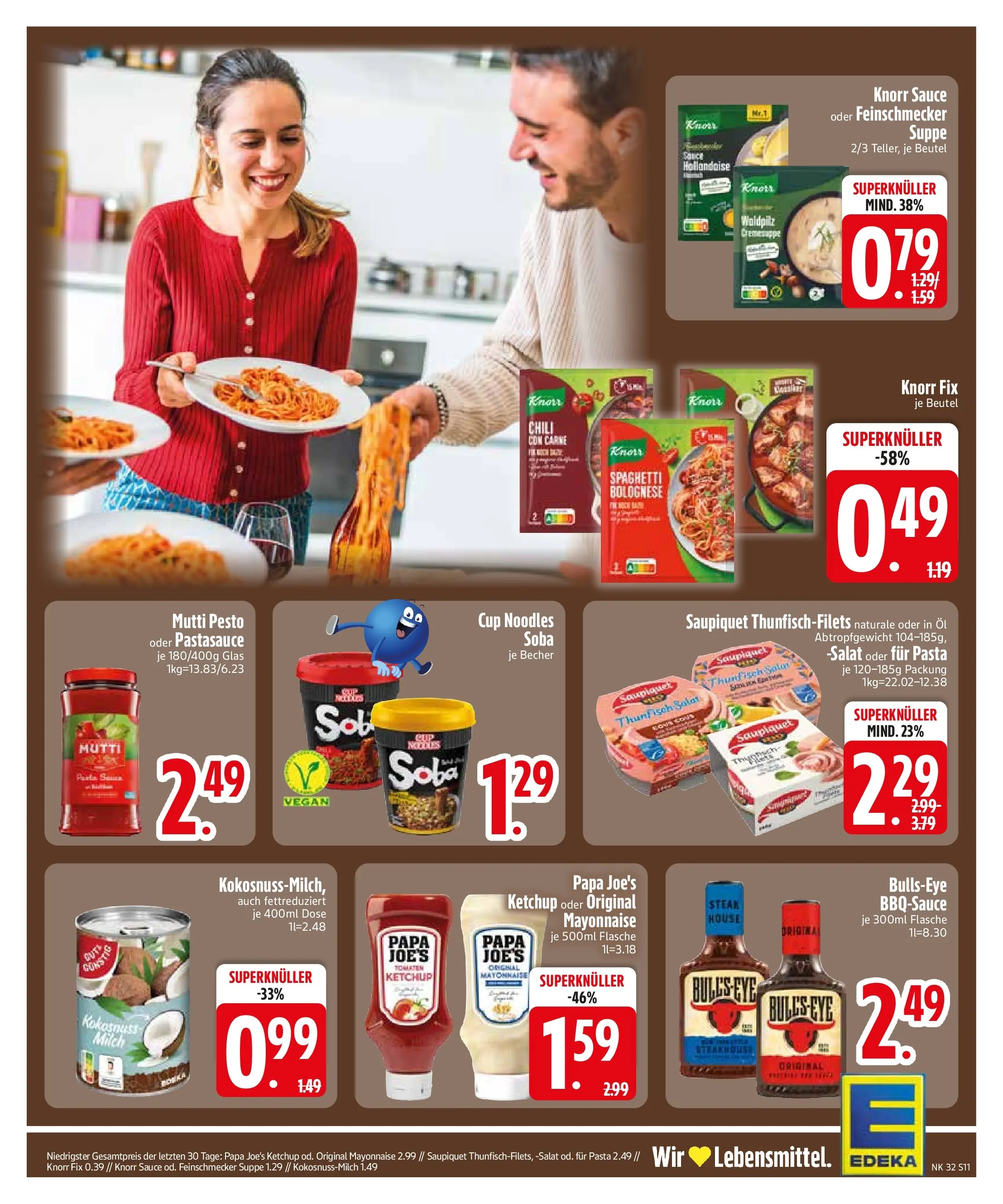 Edeka Prospekt Wackersdorf (ab 03.08.2026) » Angebote Online | Seite: 13 | Produkte: Knorr fix, Milch, Tomaten, Steak