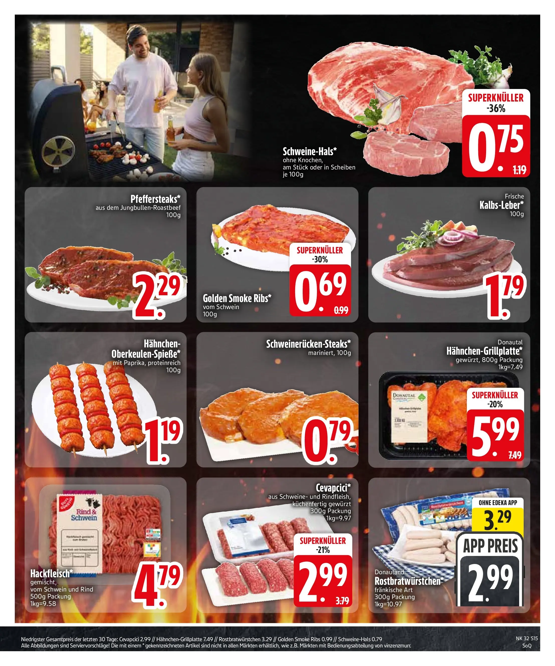 Edeka Prospekt Erdweg (ab 03.08.2026) » Angebote Online | Seite: 17 | Produkte: Hahnchen, Cevapcici