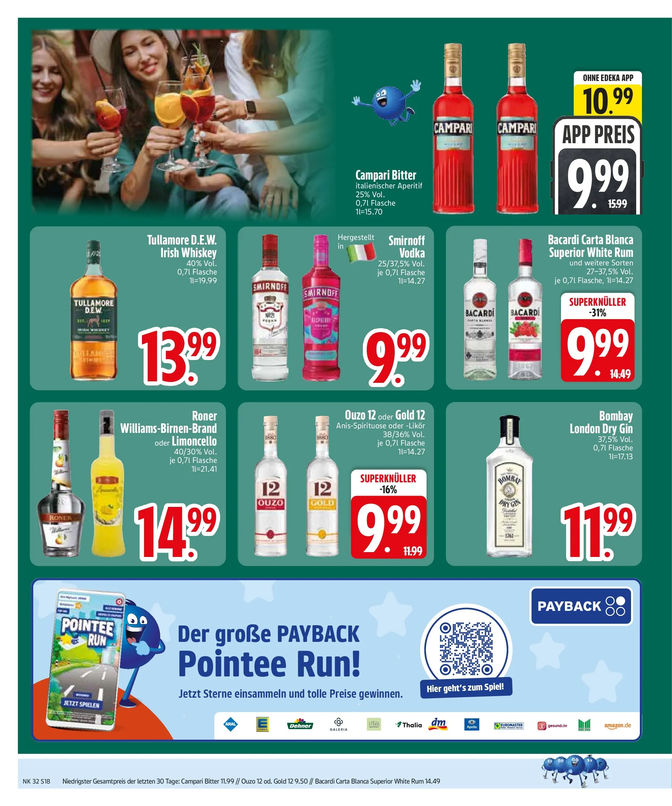 Edeka Prospekt Wackersdorf (ab 03.08.2026) » Angebote Online | Seite: 20 | Produkte: Rum, Smirnoff, Vodka, Gin