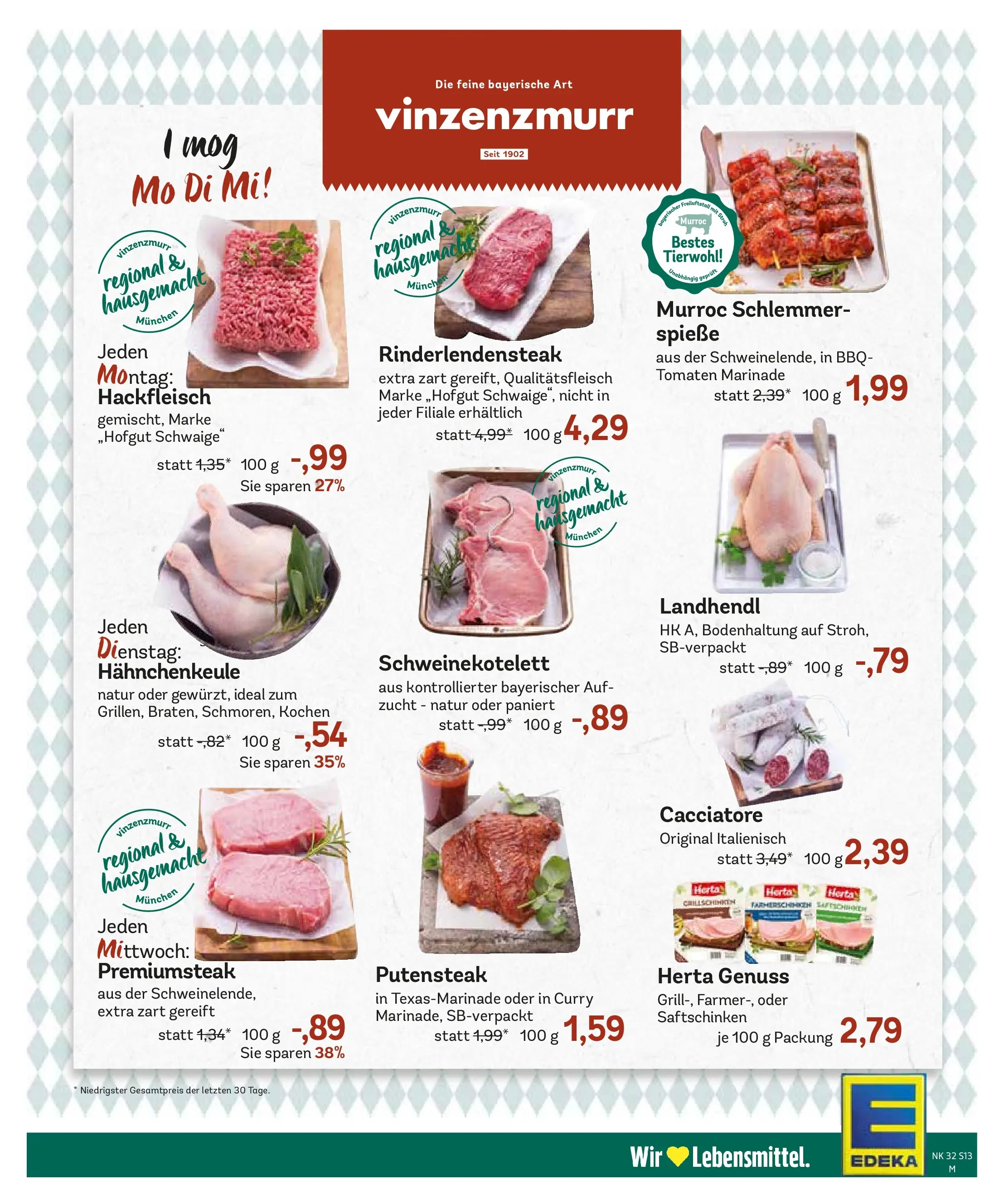 Edeka Prospekt Feldkirchen (ab 03.08.2026) » Angebote Online | Seite: 15 | Produkte: Tomaten, Spieße, Hackfleisch