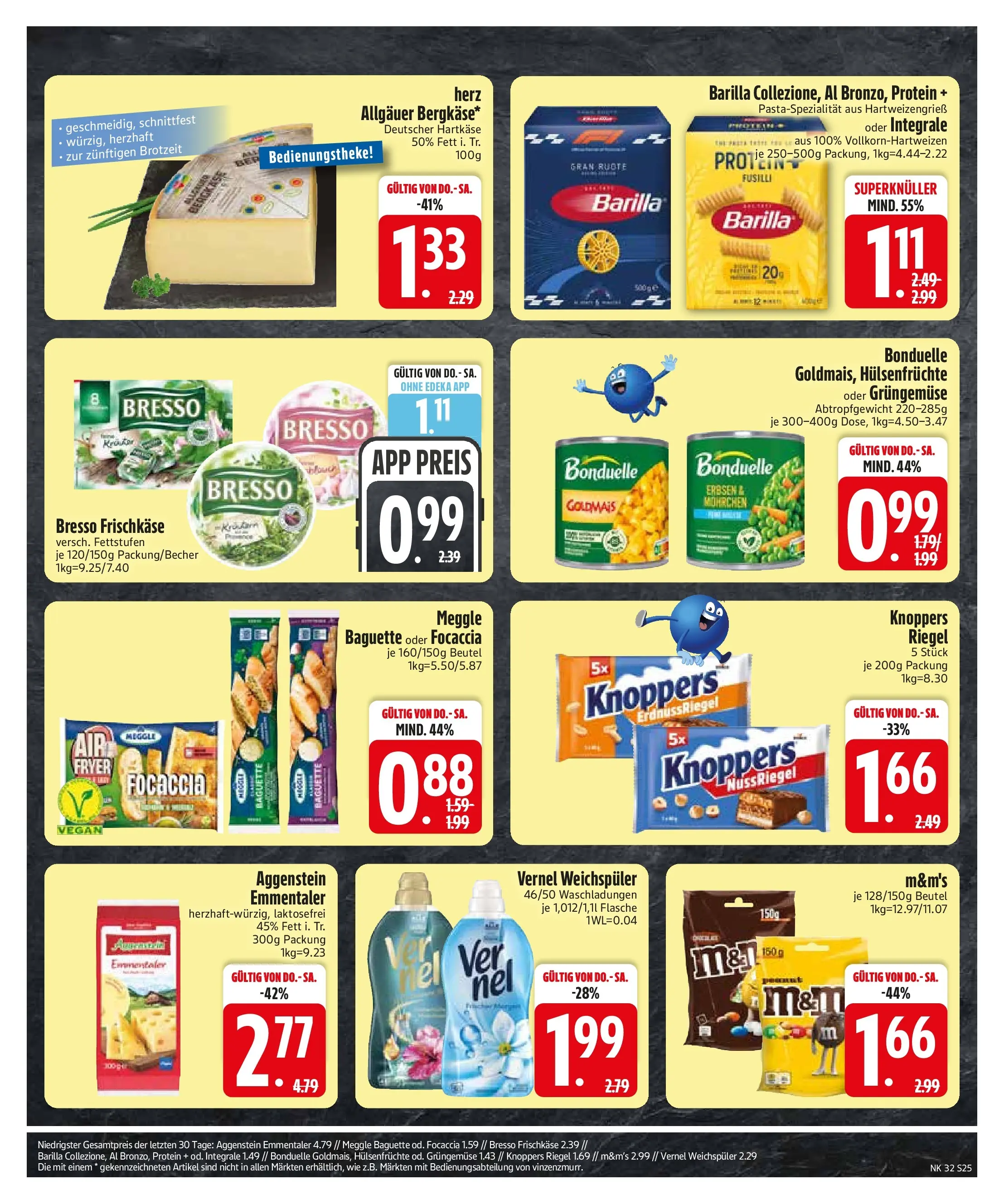 Edeka Prospekt Wackersdorf (ab 03.08.2026) » Angebote Online | Seite: 27 | Produkte: Bresso, Knoppers, Erbsen, Vernel