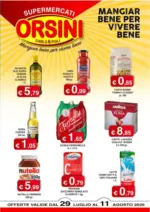 Orsini Market Offerte valide dal 29 luglio al 11 agosto 2026 - al 11.08.2026