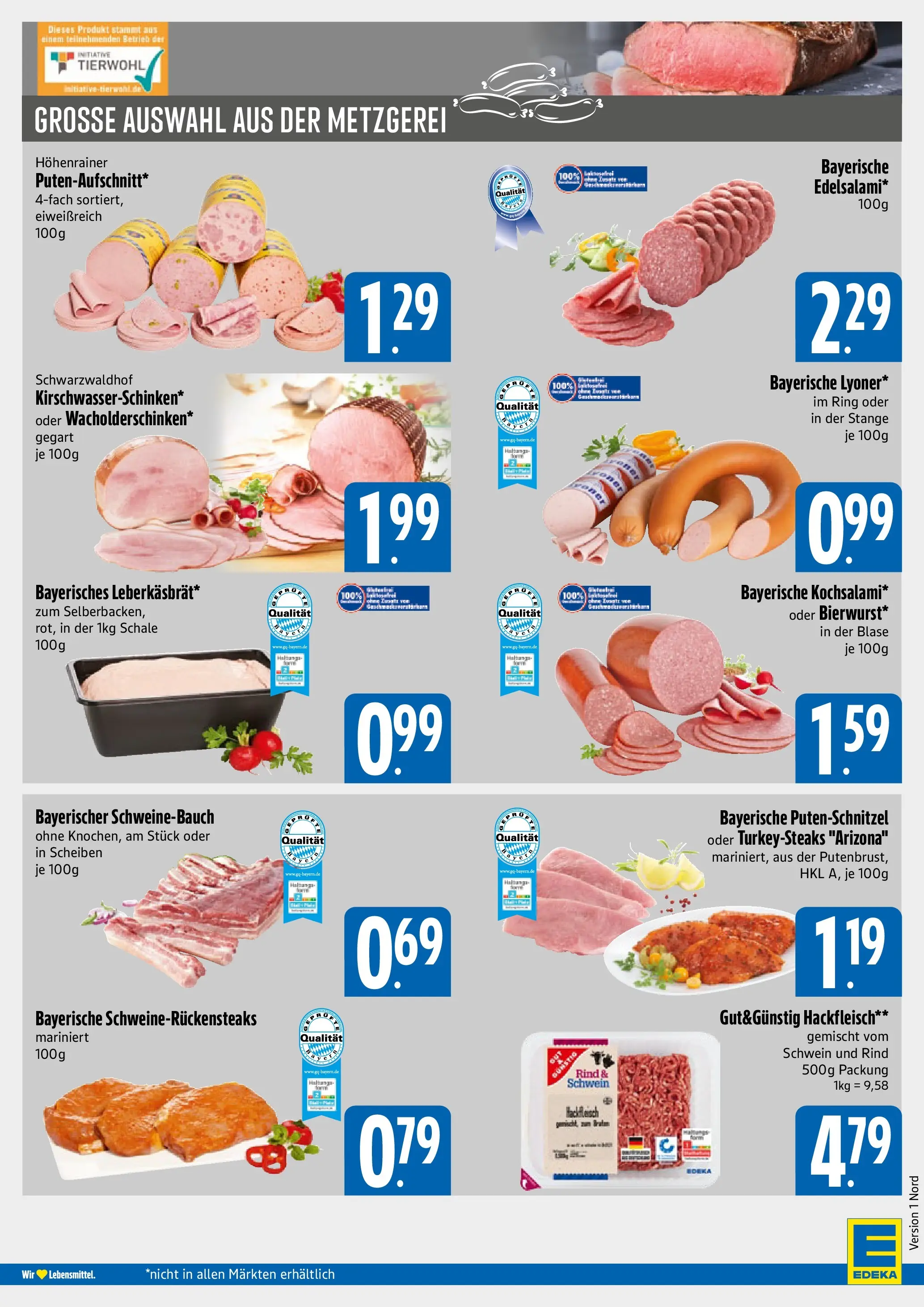 Angebote - E xpress: Wochenangebote (ab 03.08.2026) zum Blättern | Seite: 4 | Produkte: Schweinebauch, Putenschnitzel, Hackfleisch