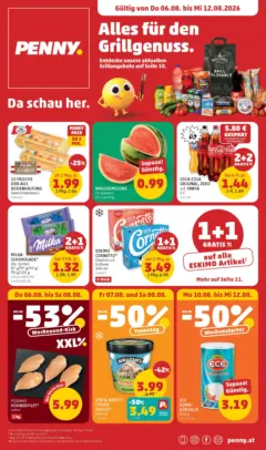 Penny Markt - PENNY: Die ganze Woche sparen. ab 06.08.2026 gültig Penny Markt - PENNY: Die ganze Woche sparen. ab 06.08.2026 gültig