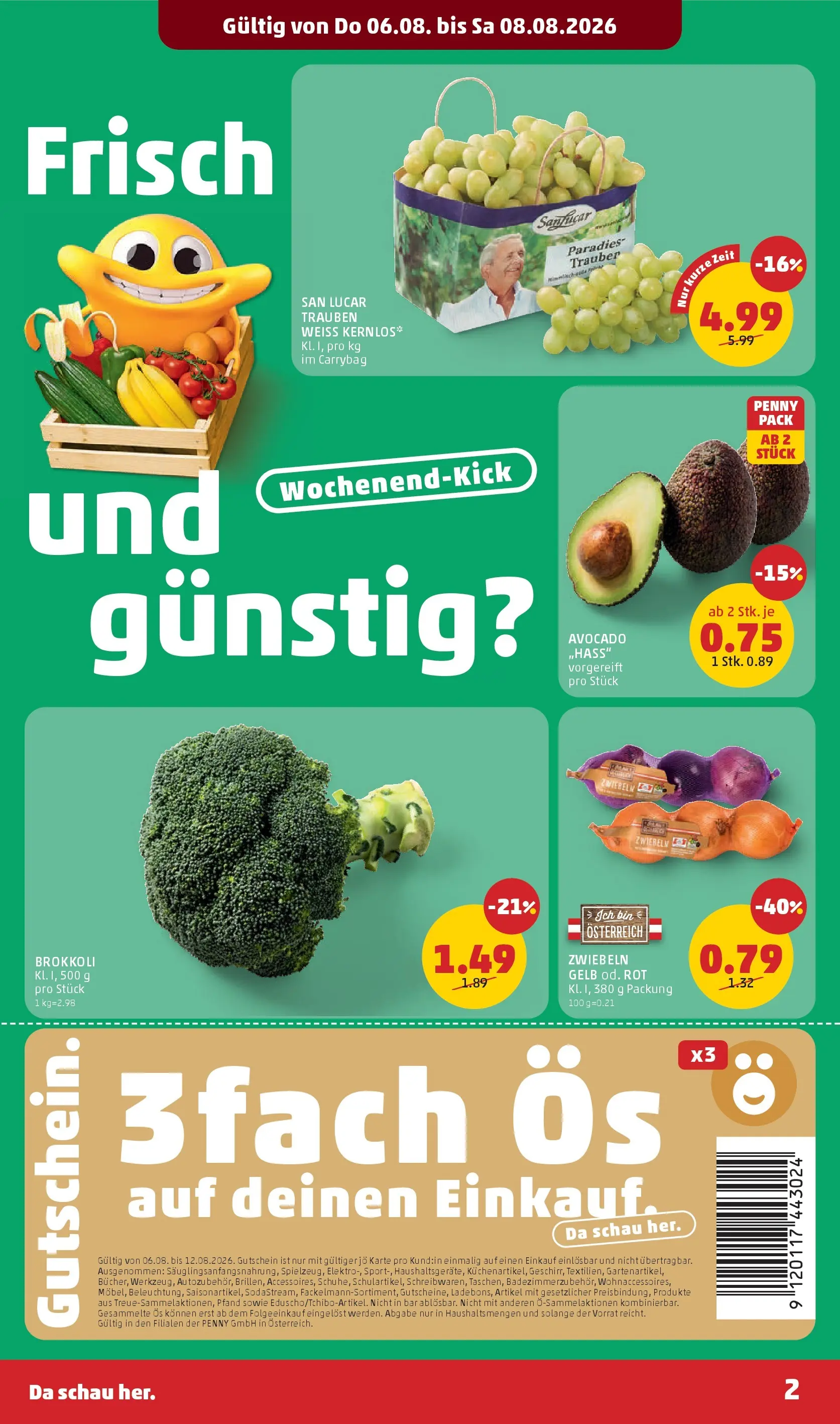 Penny Markt - PENNY: Die ganze Woche sparen. ab (06.08.2026) - Angebote, Prospekt | Seite: 2