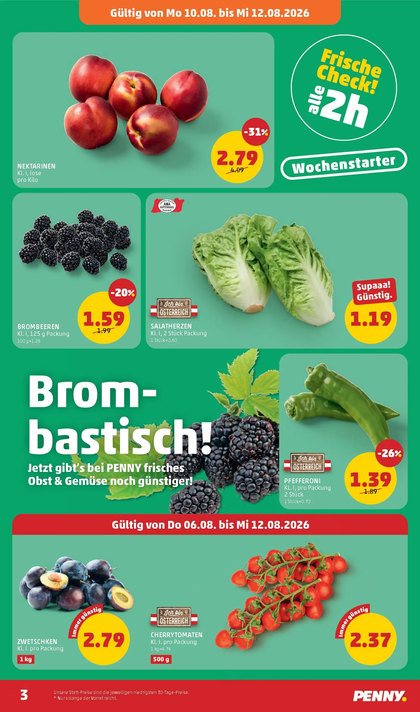 Penny Markt - PENNY: Die ganze Woche sparen. ab (06.08.2026) - Angebote, Prospekt | Seite: 3