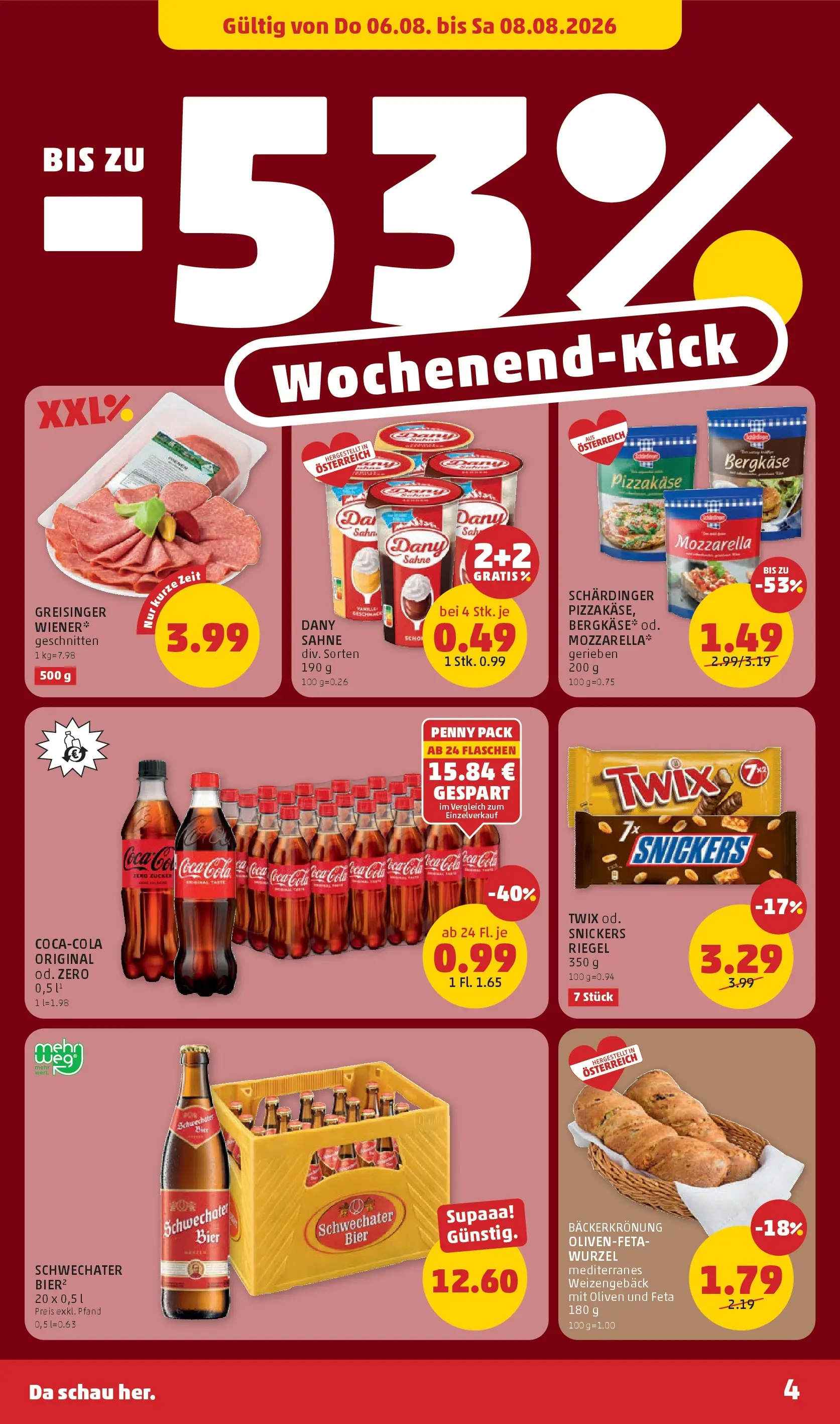 Penny Markt - PENNY: Die ganze Woche sparen. ab (06.08.2026) - Angebote, Prospekt | Seite: 4