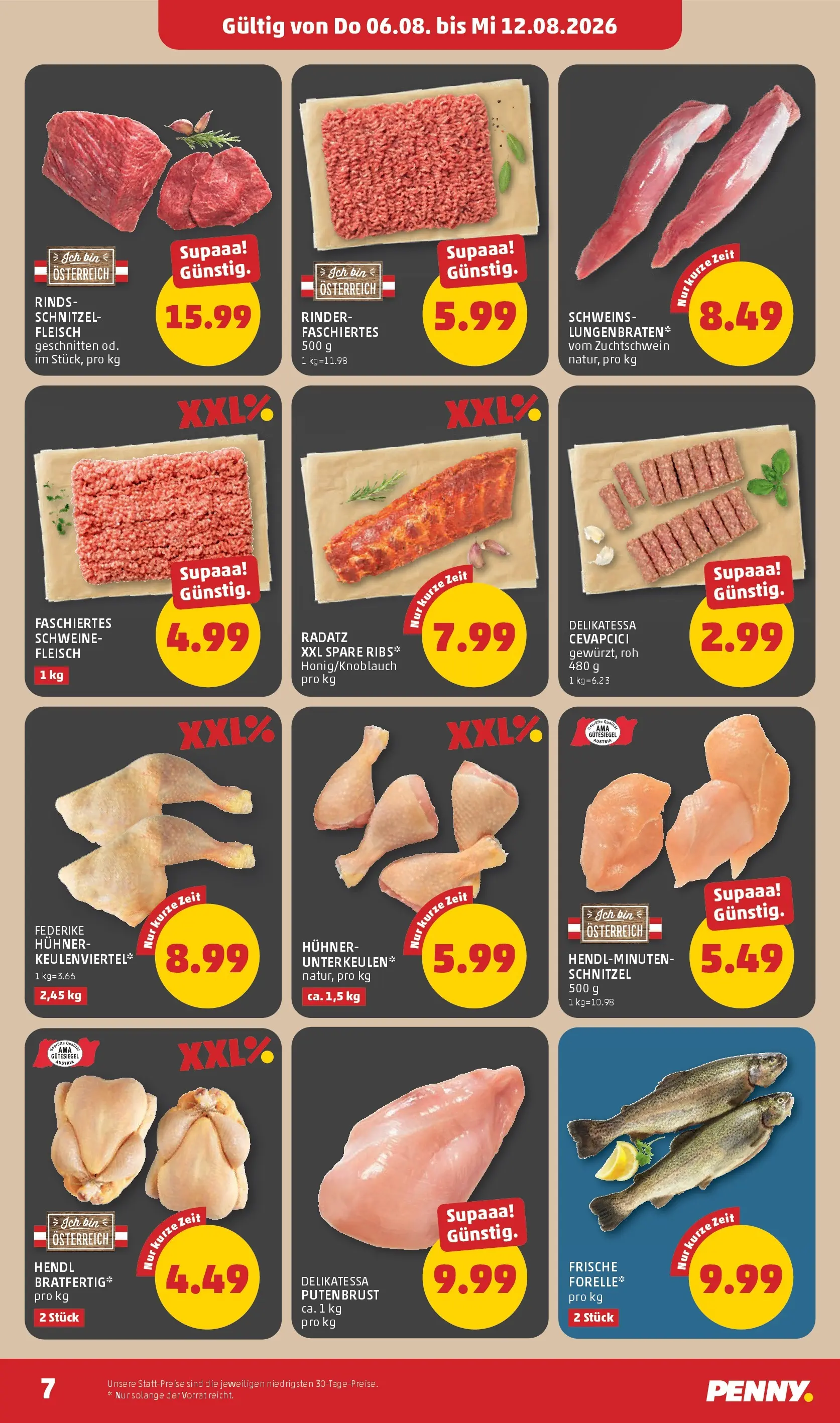 Penny Markt - PENNY: Die ganze Woche sparen. ab (06.08.2026) - Angebote, Prospekt | Seite: 7