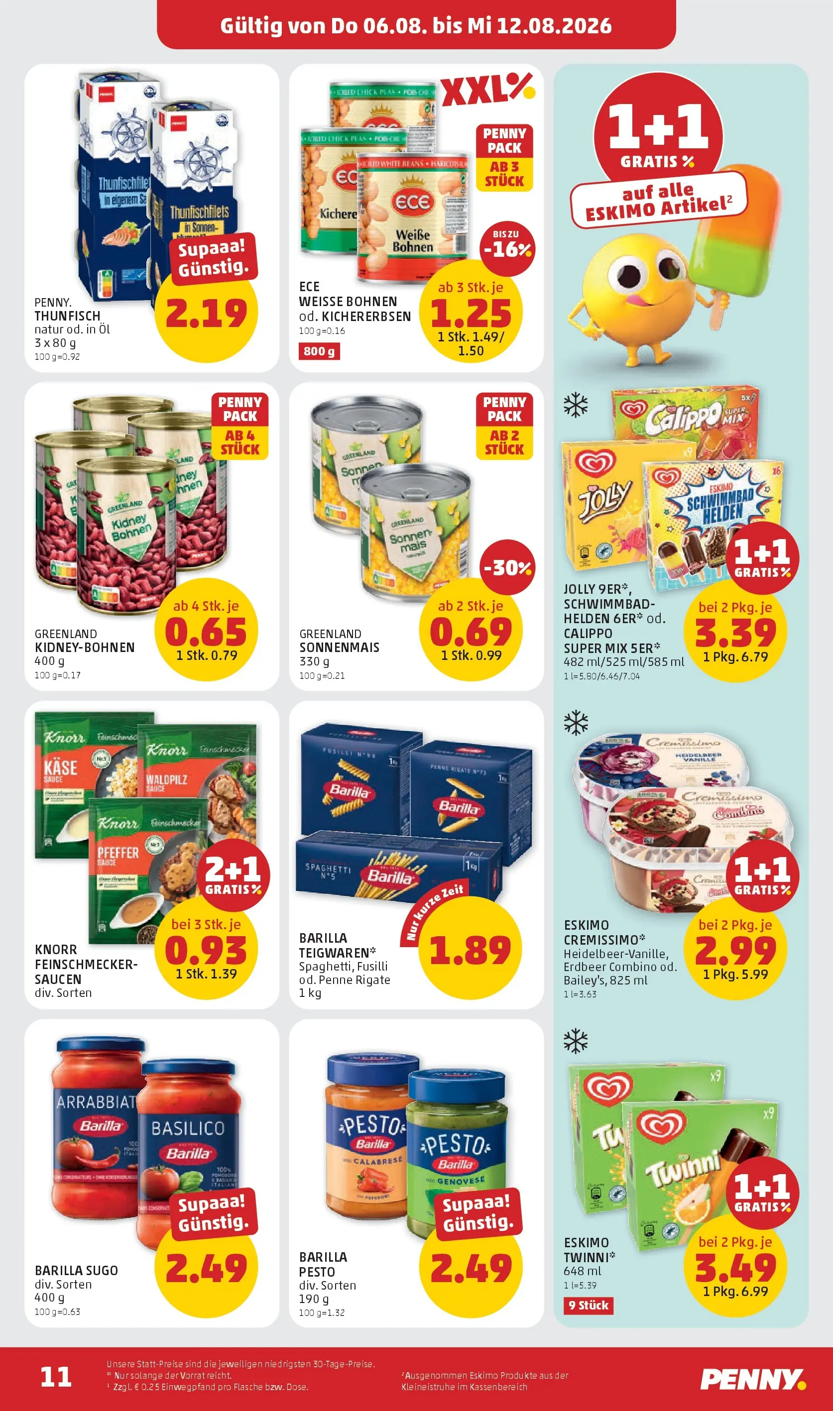 Penny Markt - PENNY: Die ganze Woche sparen. ab (06.08.2026) - Angebote, Prospekt | Seite: 11