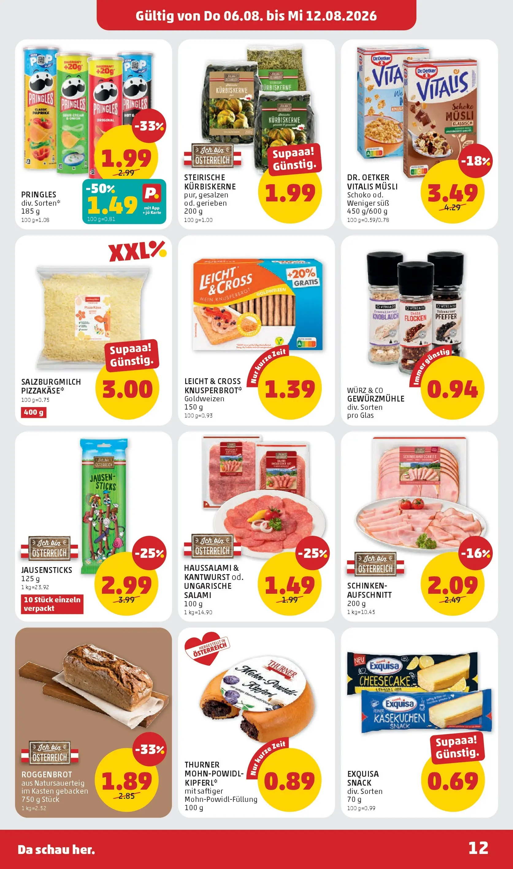 Penny Markt - PENNY: Die ganze Woche sparen. ab (06.08.2026) - Angebote, Prospekt | Seite: 12