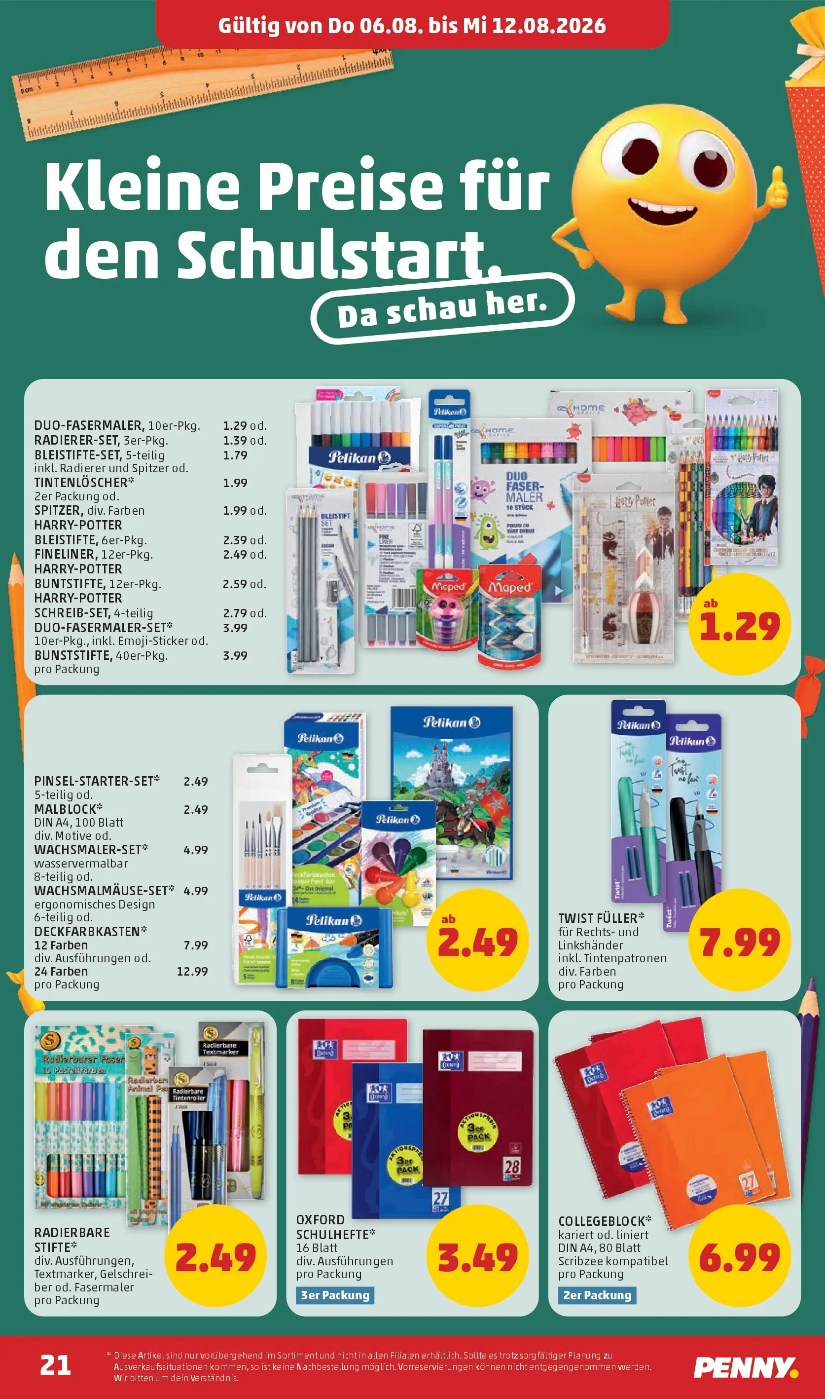 Penny Markt - PENNY: Die ganze Woche sparen. ab (06.08.2026) - Angebote, Prospekt | Seite: 21