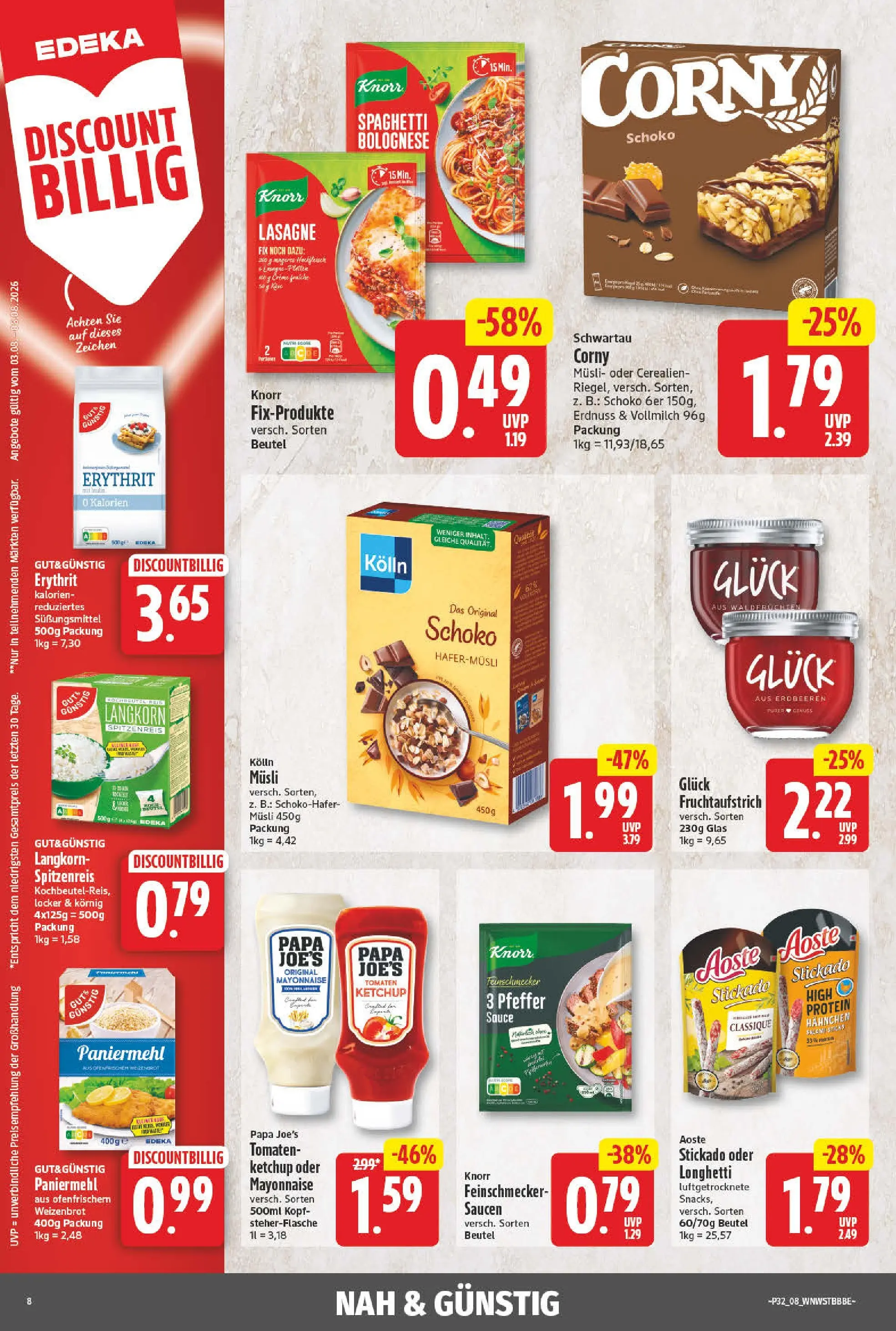 Angebote - Wochenangebote (ab 03.08.2026) zum Blättern | Seite: 8 | Produkte: Tomaten, Knorr, Mayonnaise, Erdbeeren