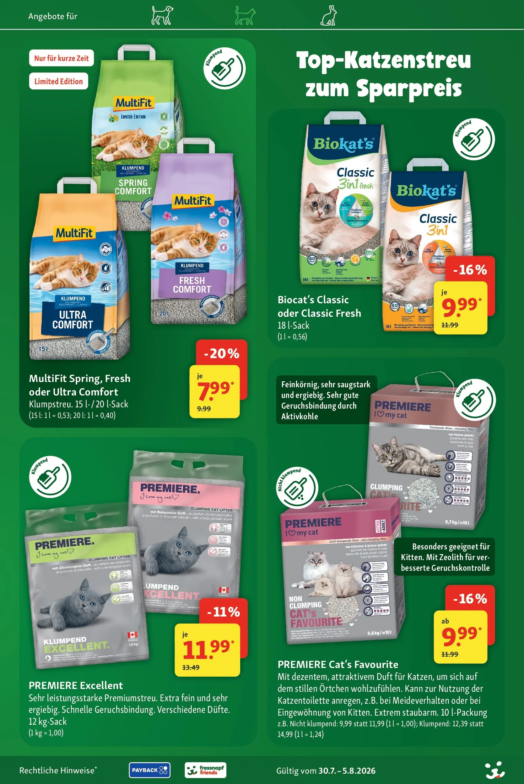 Fressnapf - Fressnapf: über 500 Preise dauerhaft im Markt reduziert! (ab 30.07.2026) zum Blättern | Seite: 14 | Produkte: Öl, Parfüm, Duft