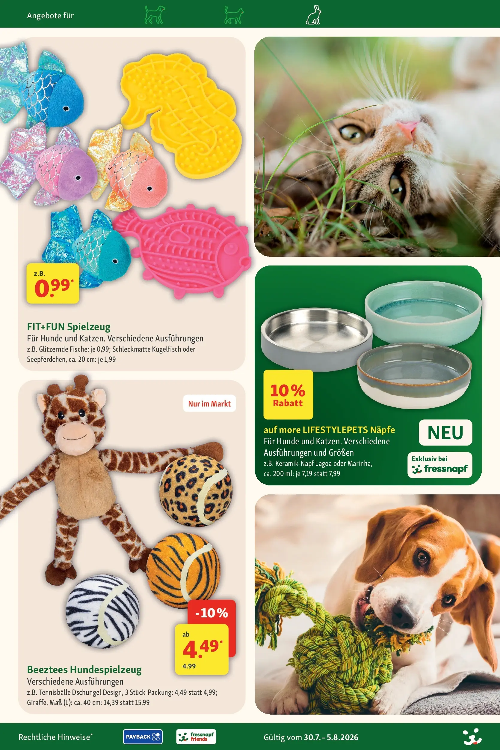 Fressnapf - Fressnapf: über 500 Preise dauerhaft im Markt reduziert! (ab 30.07.2026) zum Blättern | Seite: 20 | Produkte: Tennisbälle