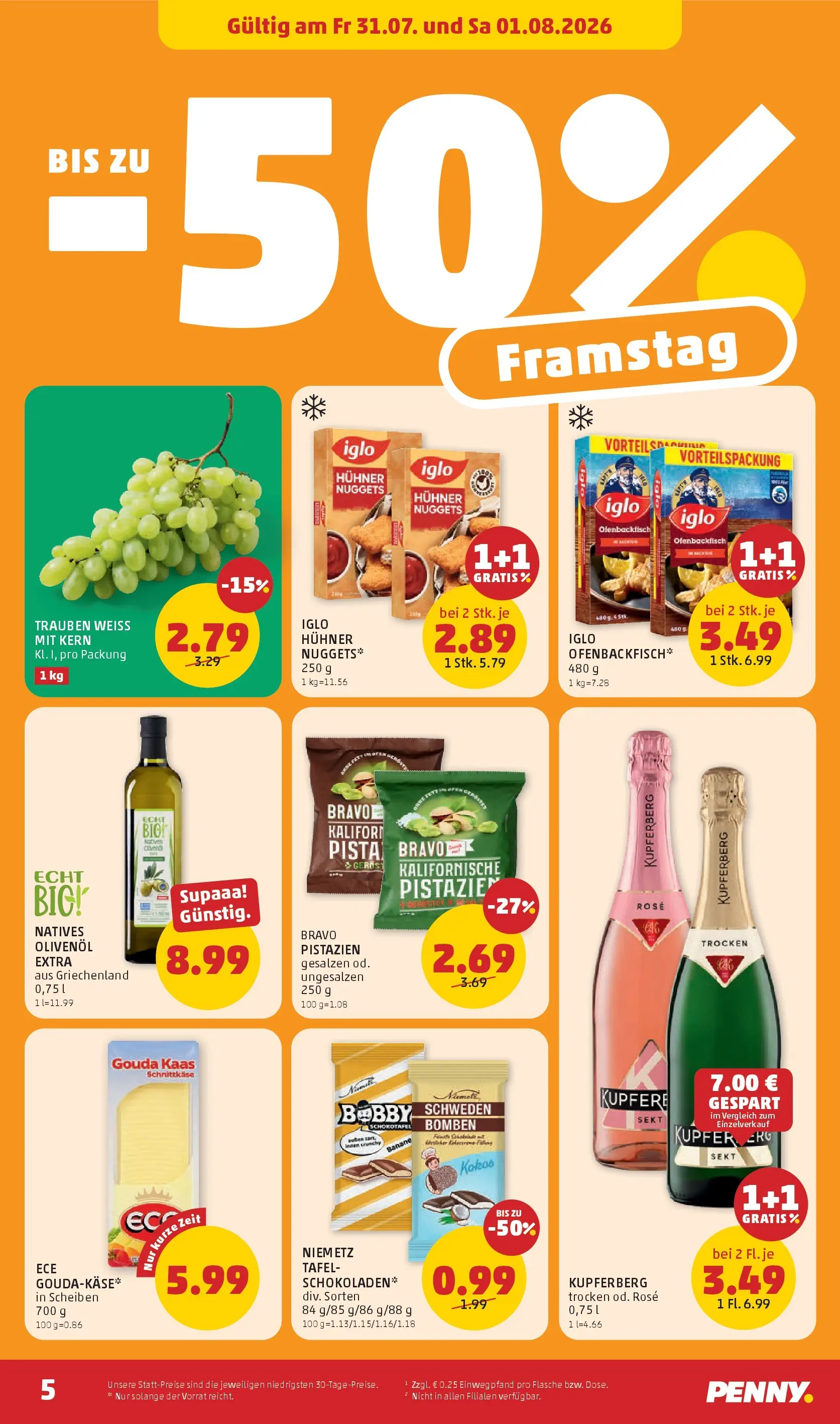 Penny Markt - PENNY: Die ganze Woche sparen. ab (30.07.2026) - Angebote, Prospekt | Seite: 5