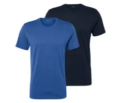 2 T-Shirts, navy, blau