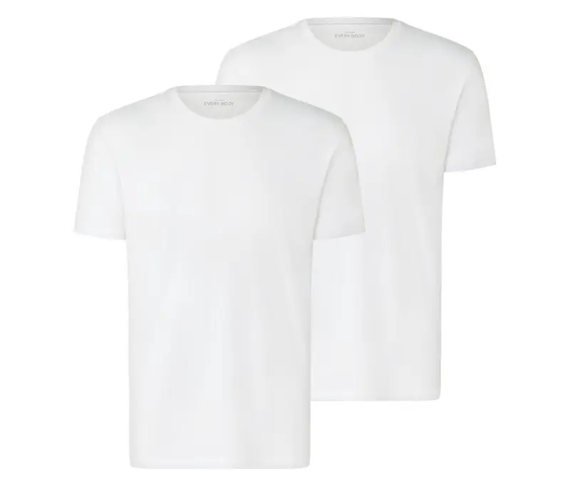 2 T-Shirts mit Rundhalsausschnitt