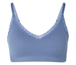 Seamless-Bustier, rauchblau