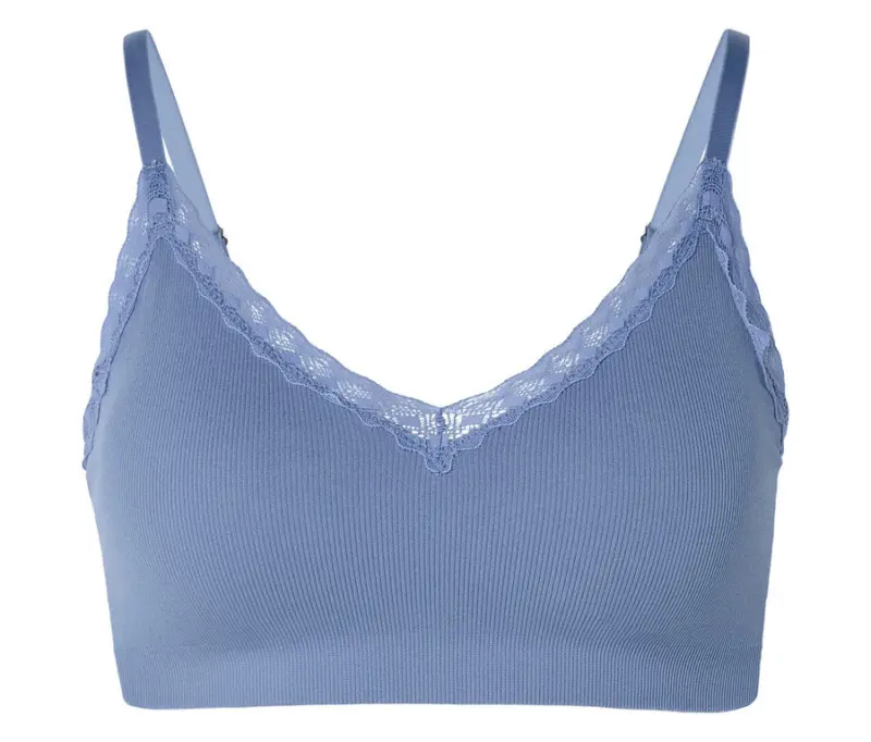 Seamless-Bustier, rauchblau