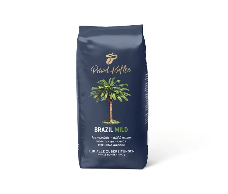 Privat Kaffee Brazil Mild - 1 kg Ganze Bohne