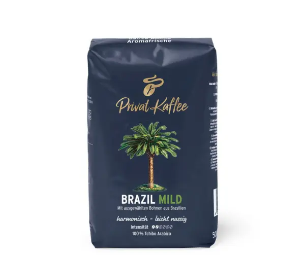 Privat Kaffee Brazil Mild - 500 g Ganze Bohne