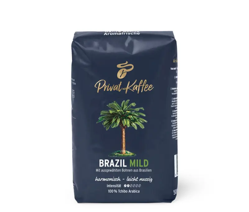 Privat Kaffee Brazil Mild - 500 g Ganze Bohne