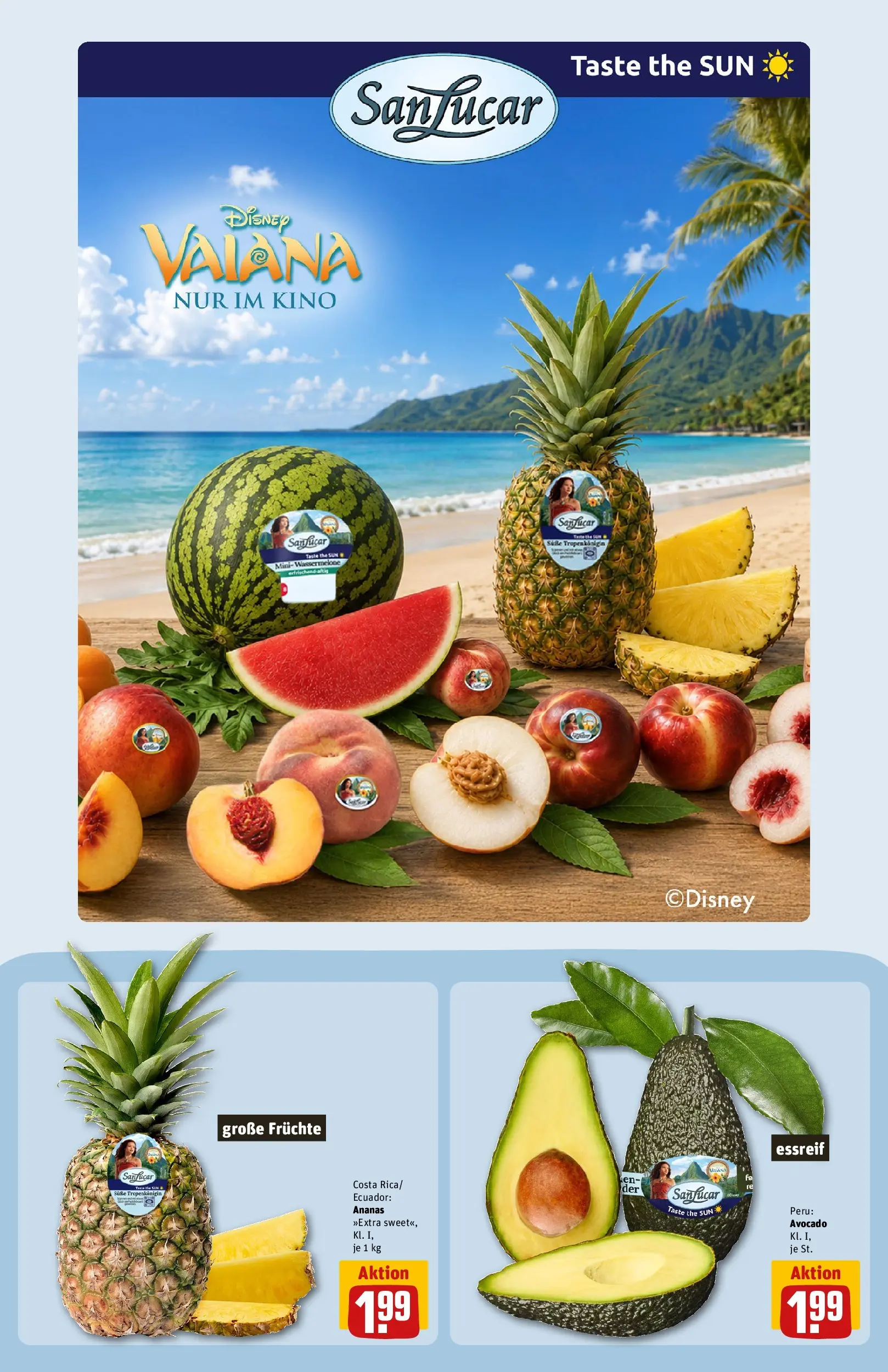 REWE Prospekt ab 03.08.2026 zum Blättern » Angebote | Seite: 9 | Produkte: Ananas, Avocado, Wassermelone